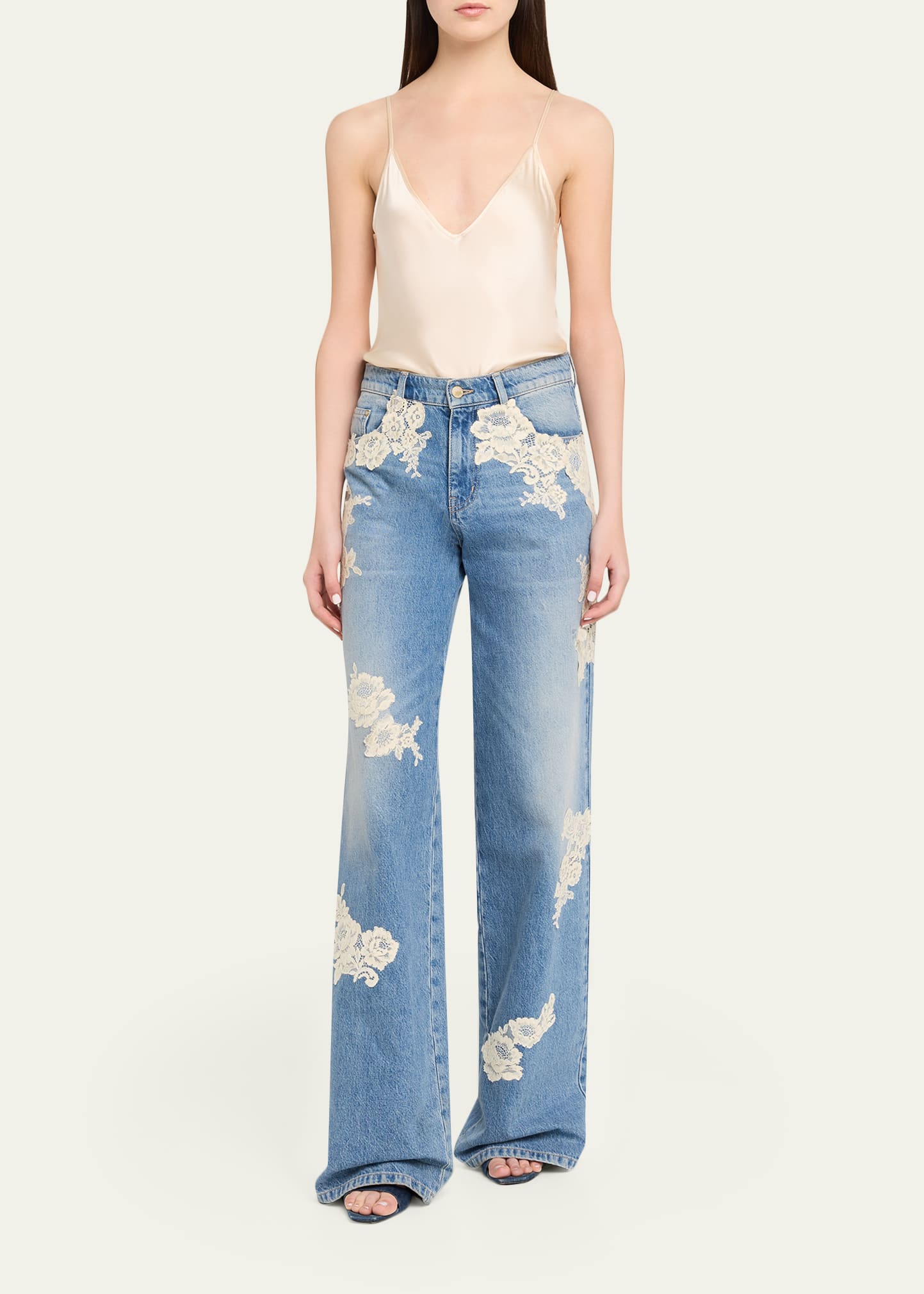 Bambie Lace Applique Jeans, image 5 of 5