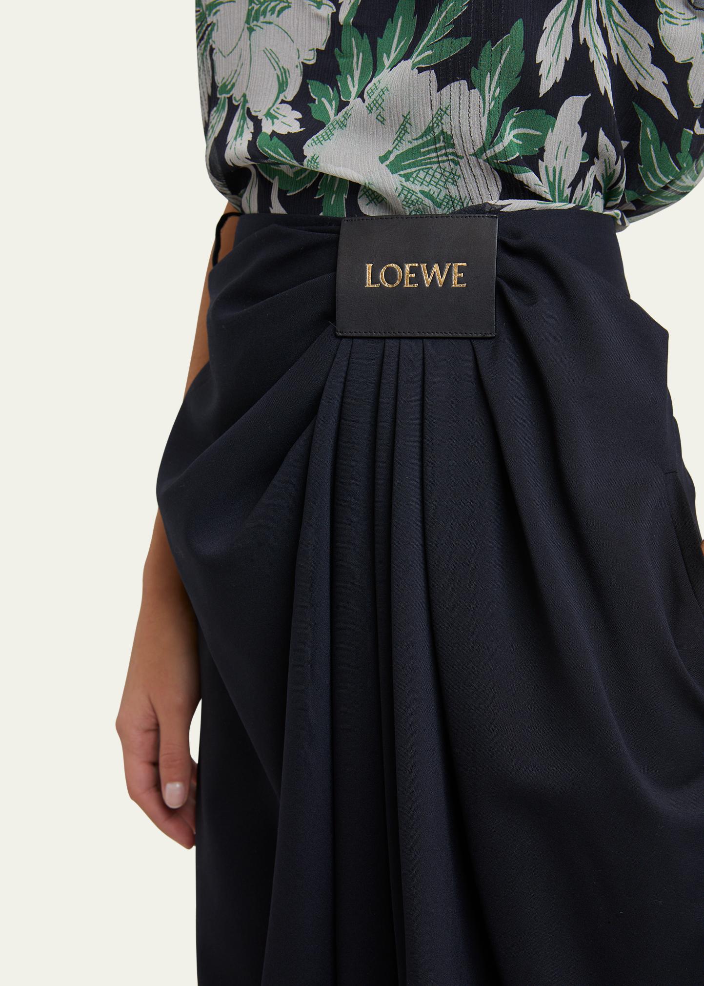 Cropped Draped Wool Trousers, image 2 of 5