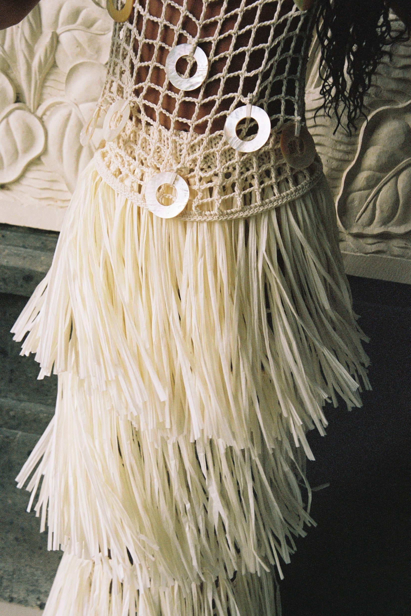 Riya Raffia Skirt