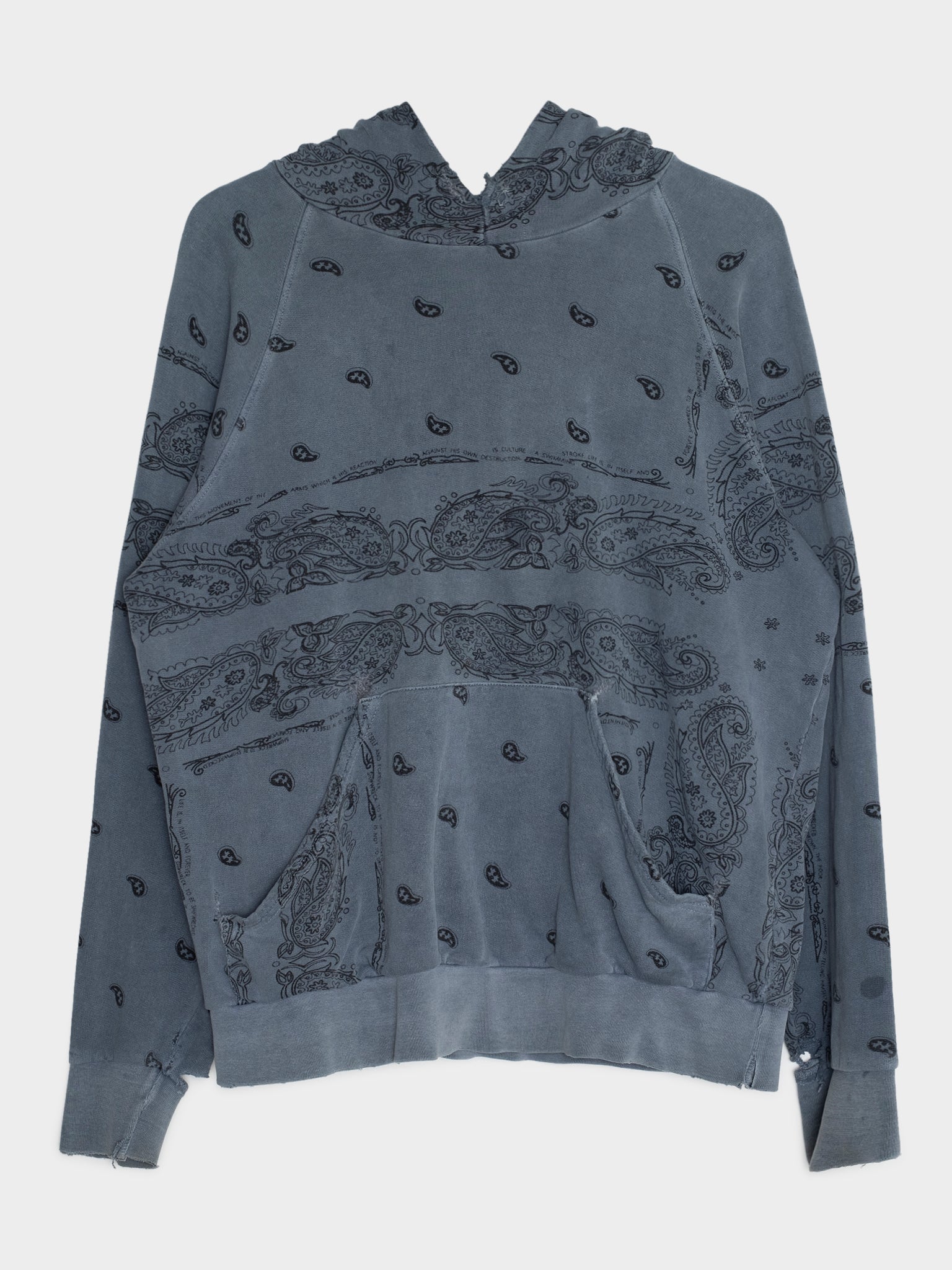 Blue Paisley Hoodie