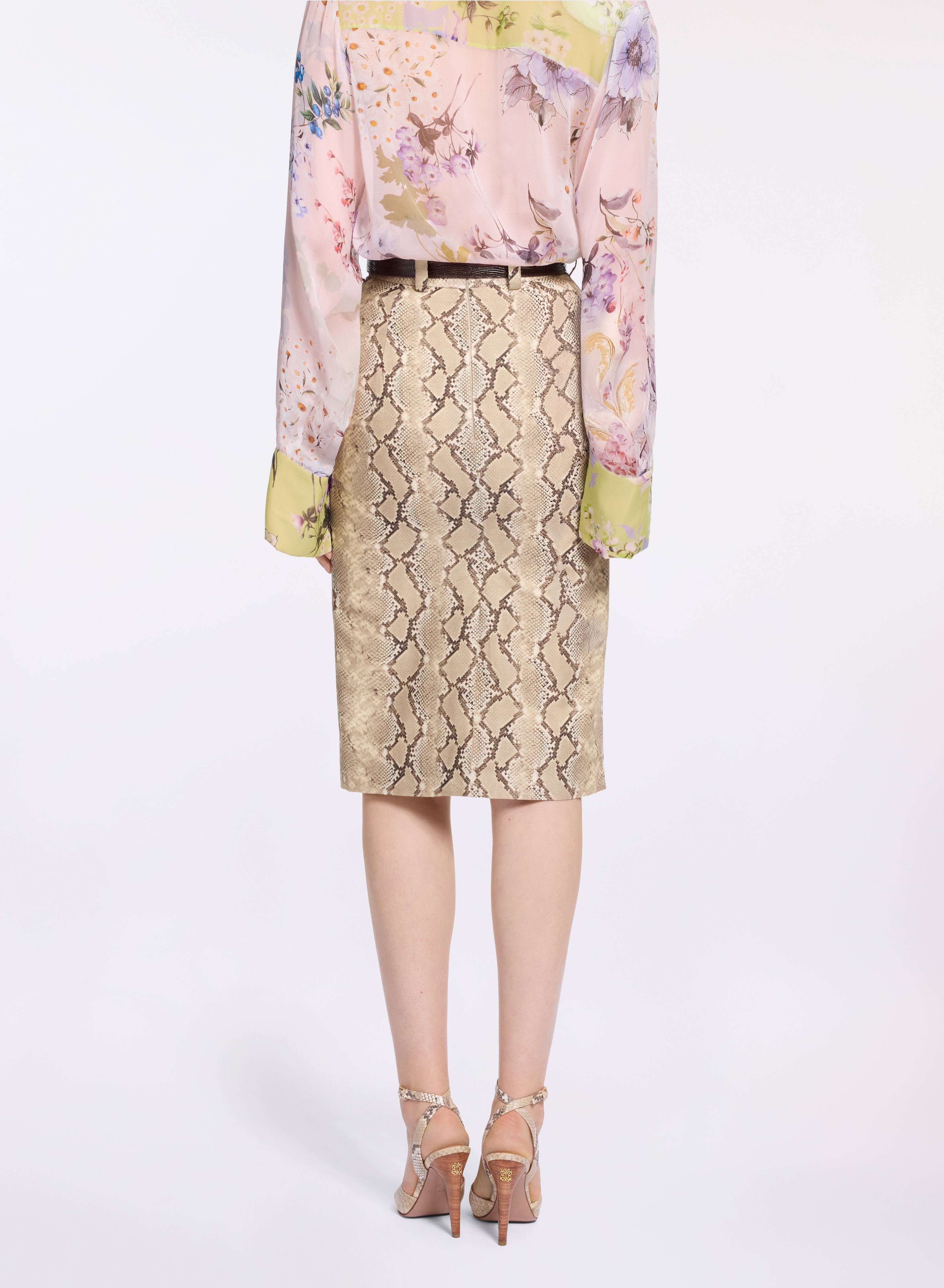 Python Print Midi Skirt, image 3 of 5