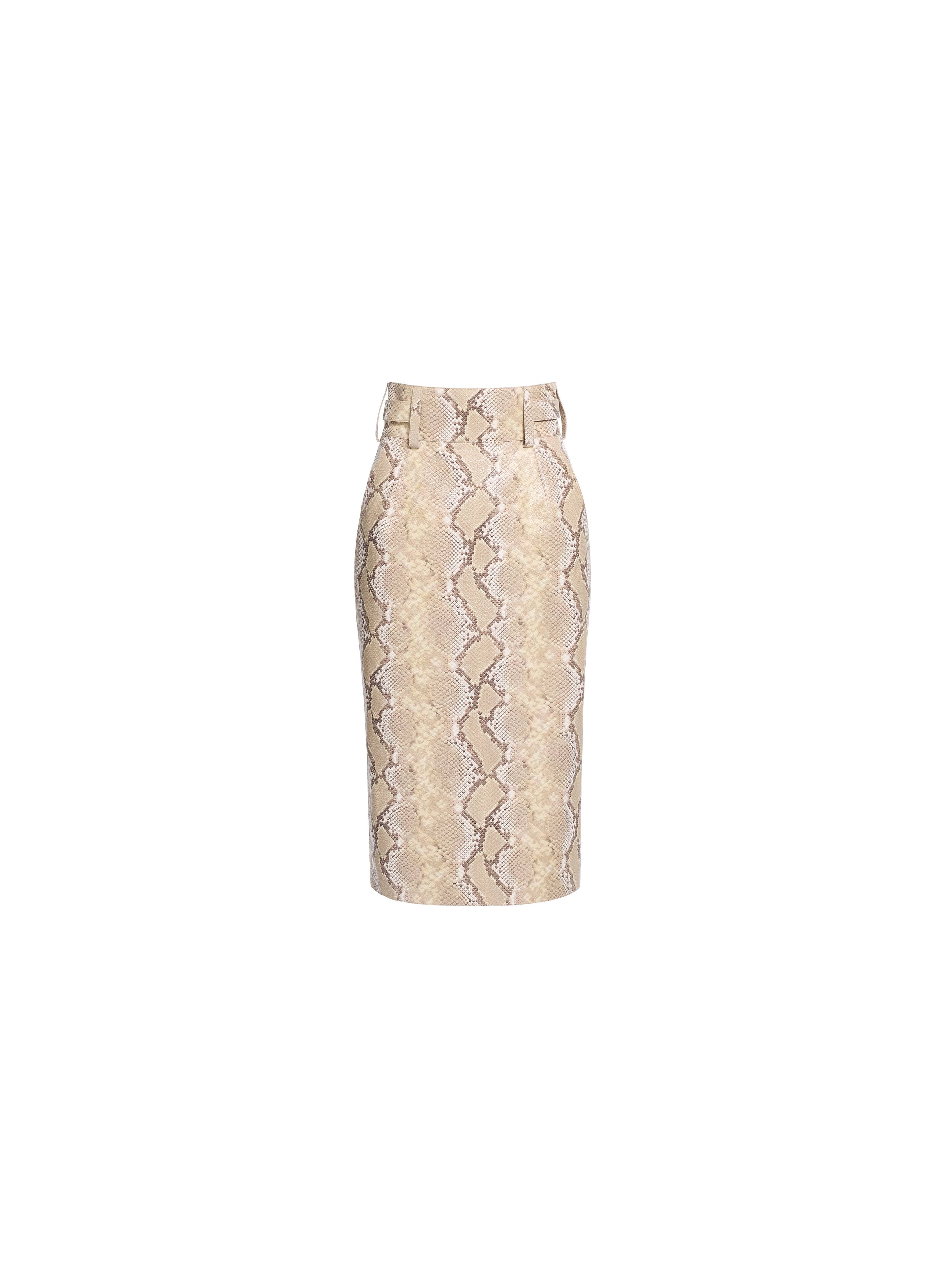 Python Print Midi Skirt, image 4 of 5