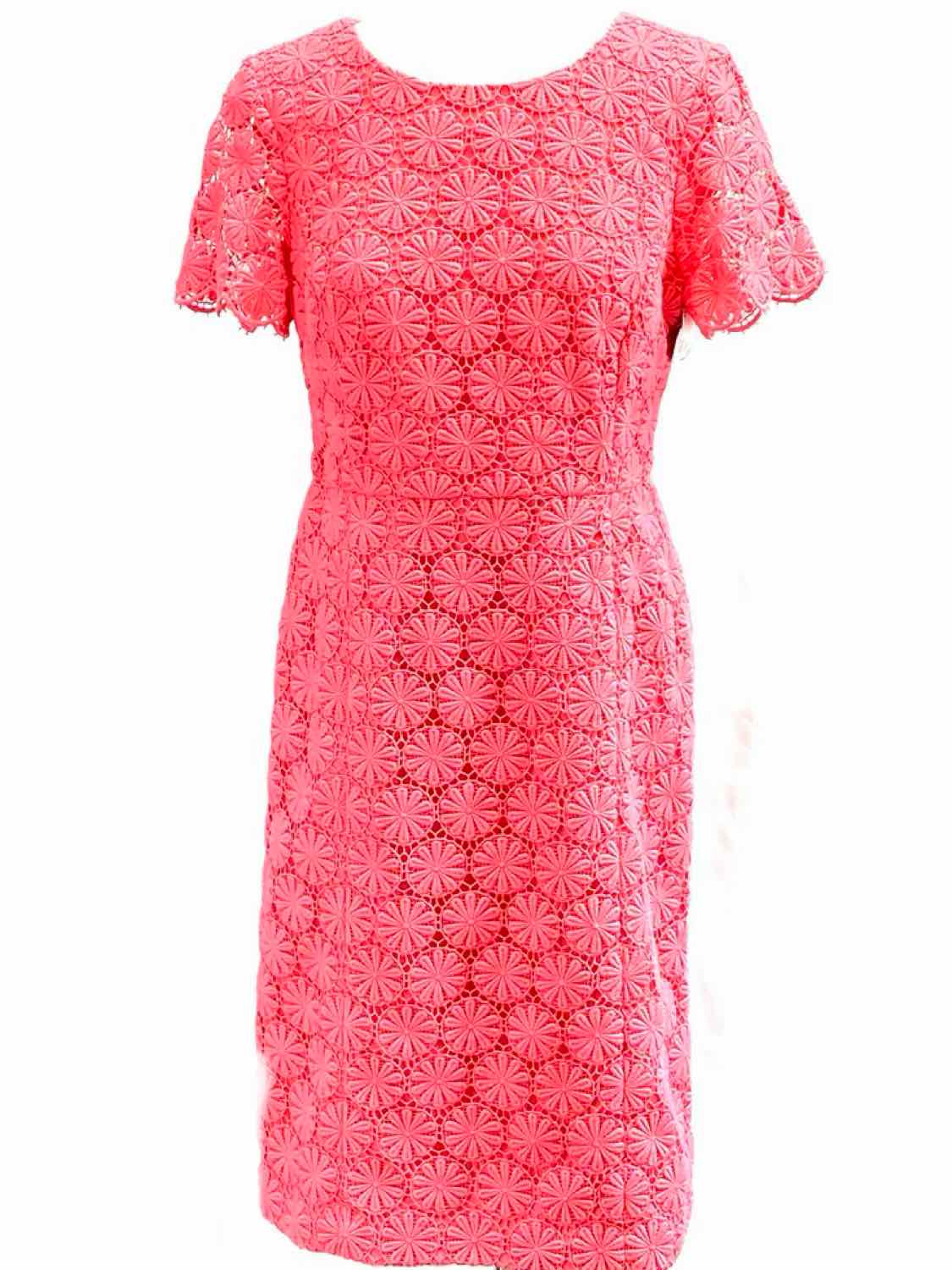 Women's Coral Size 4 sheath Floral Dress