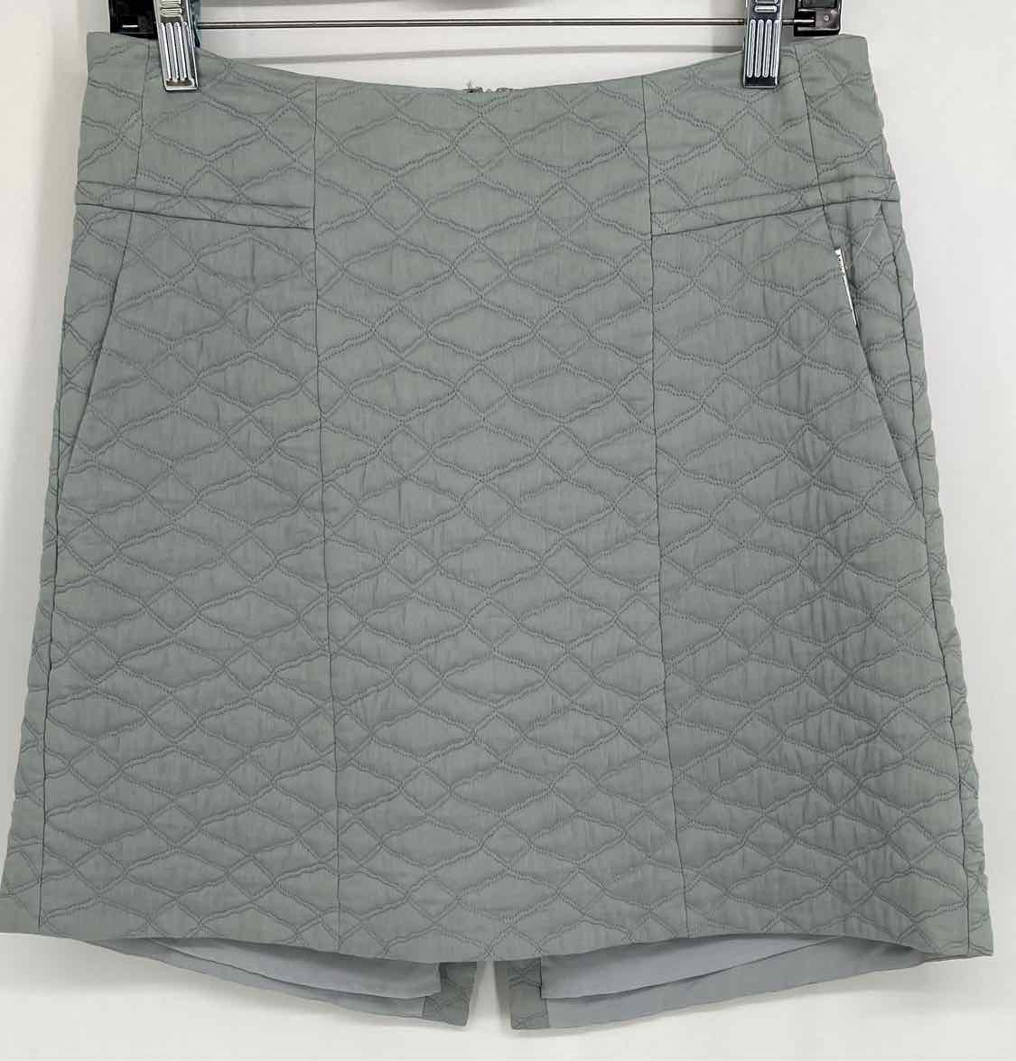 Women's Steel Blue Size 6 mini Quilted Skirt