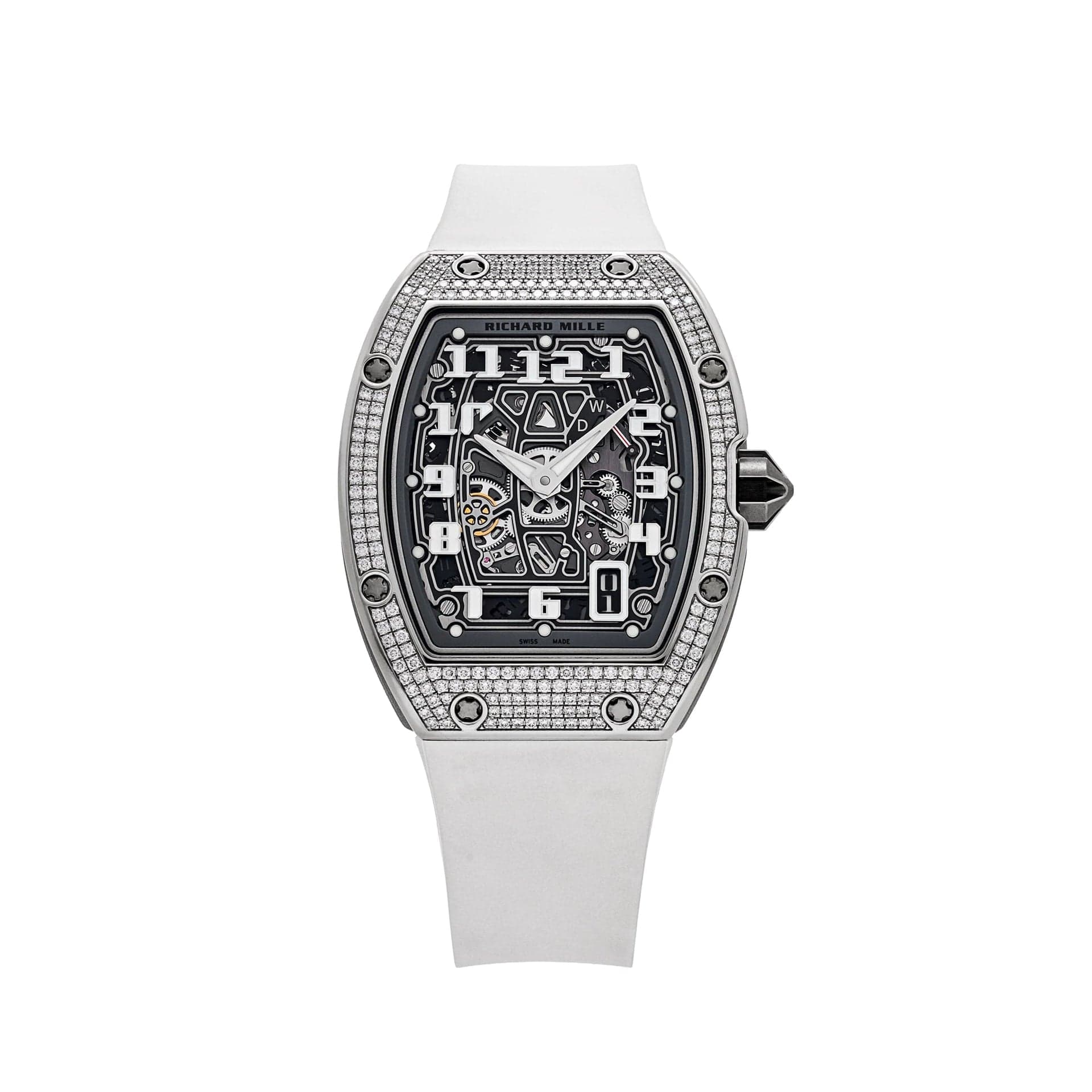 RM 67-01 Lifestyle Extra Flat White Gold Diamond Set