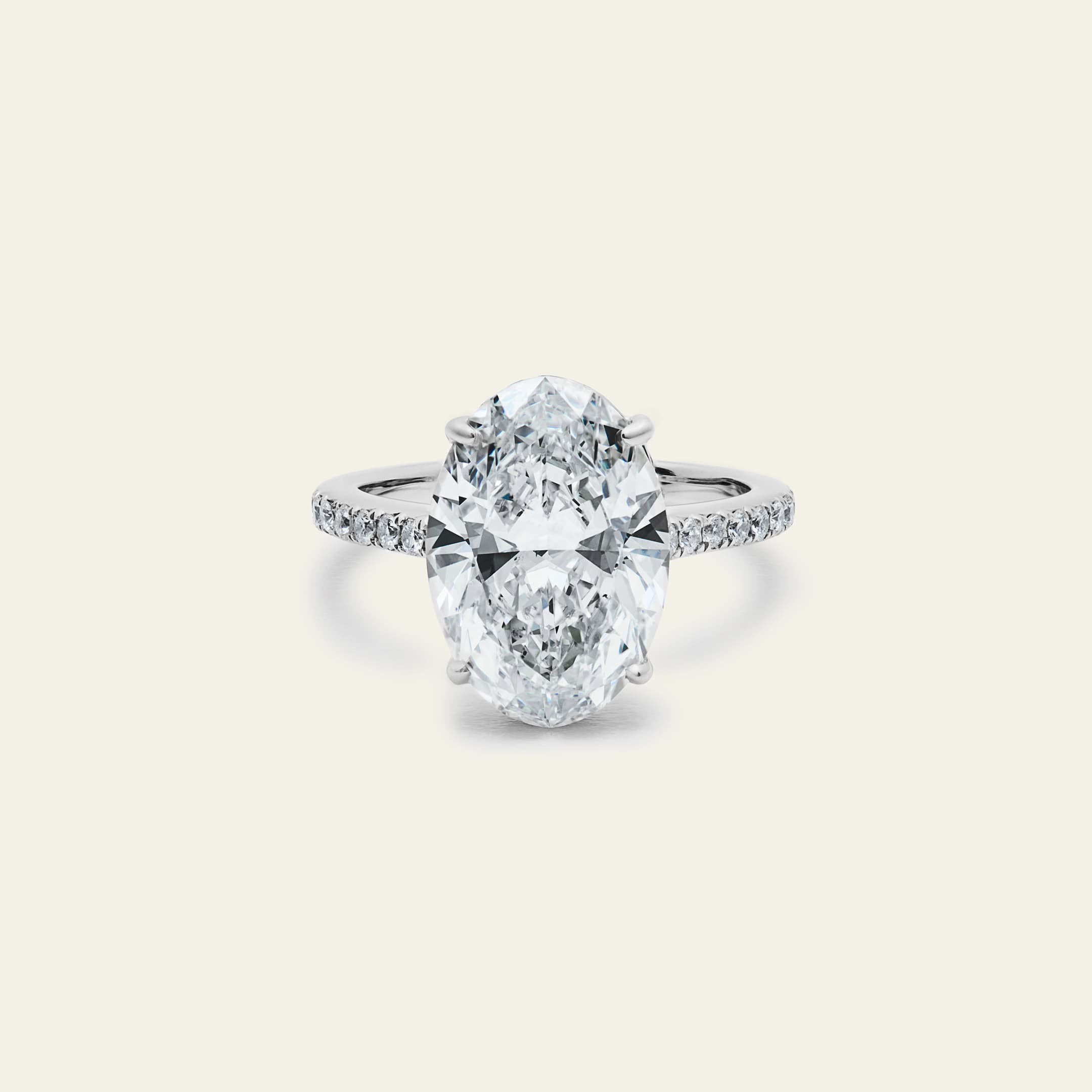 Oval Diamond Engagement Ring