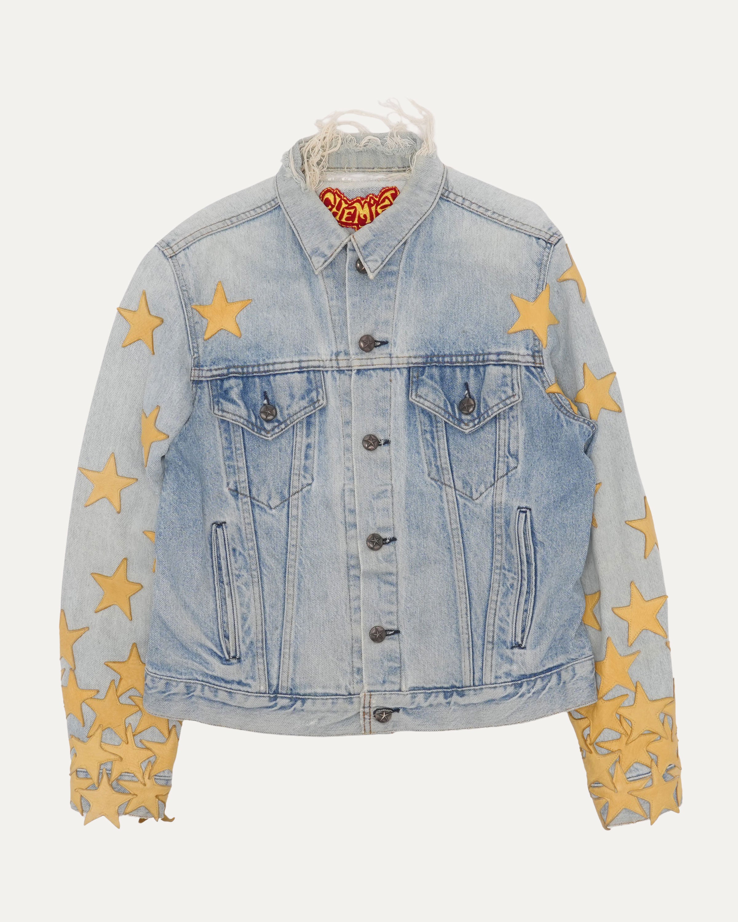 Star Patch Denim Trucker Jacket