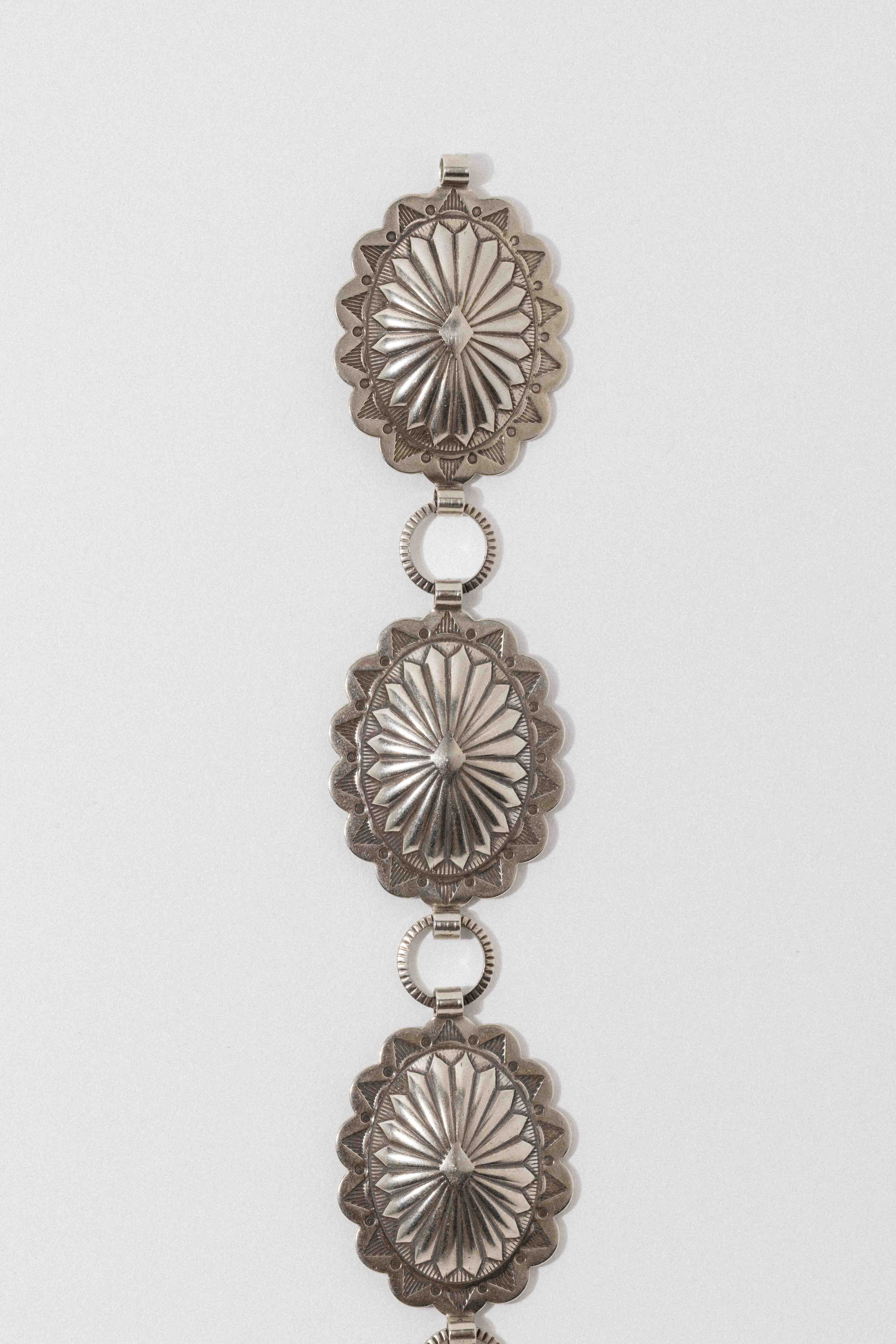 Moonrise Navajo Nickel Concho Belt