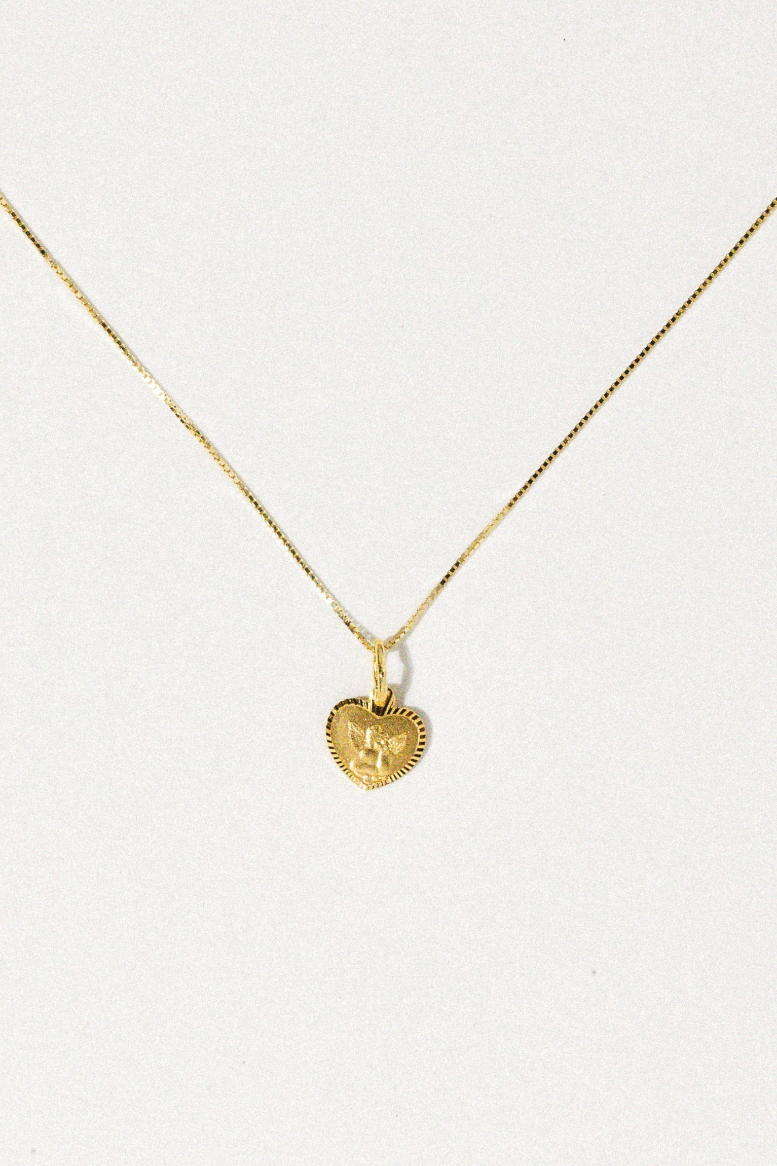 14kt Cupid's Heart Necklace