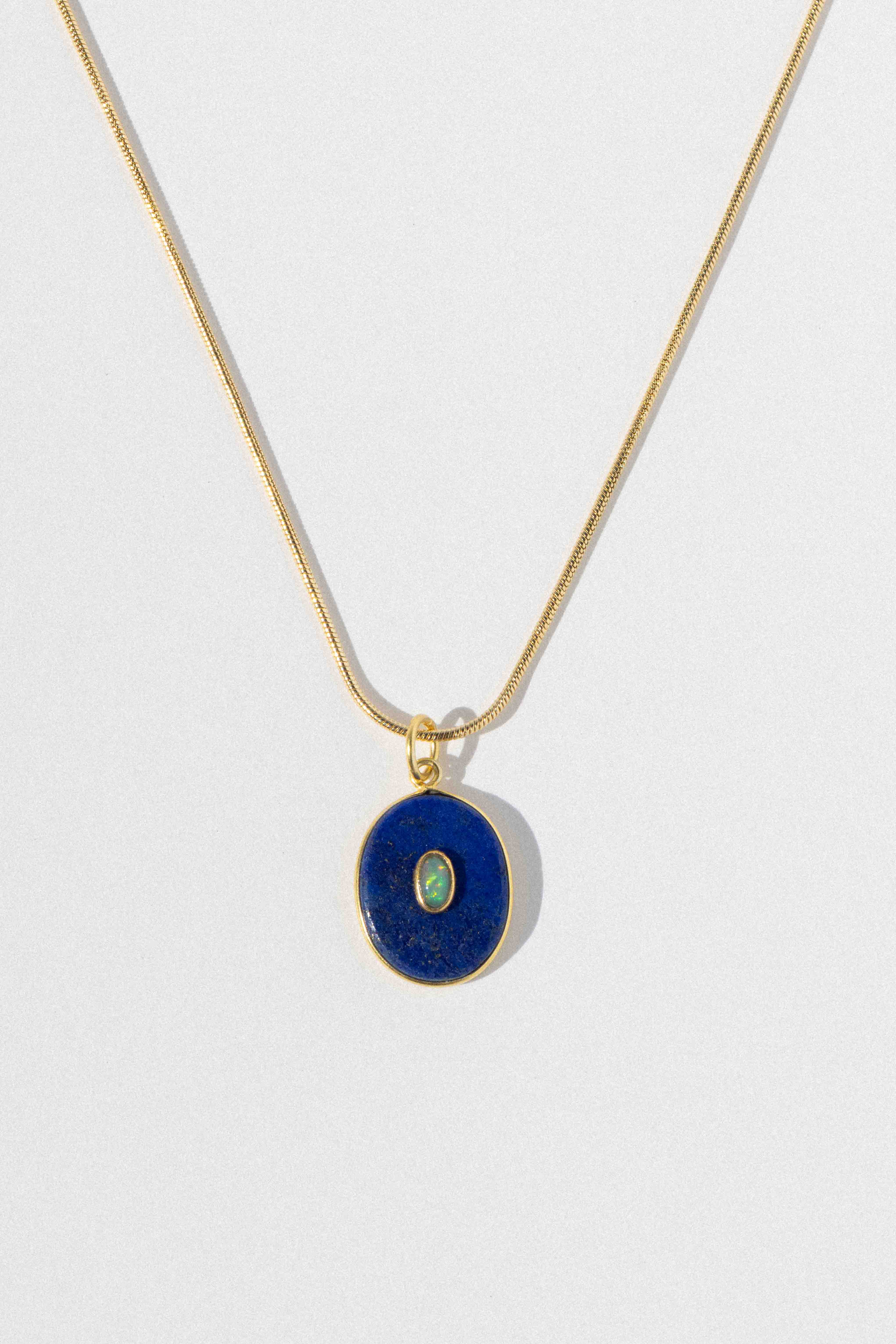 Lunaris Lapis + Opal Necklace