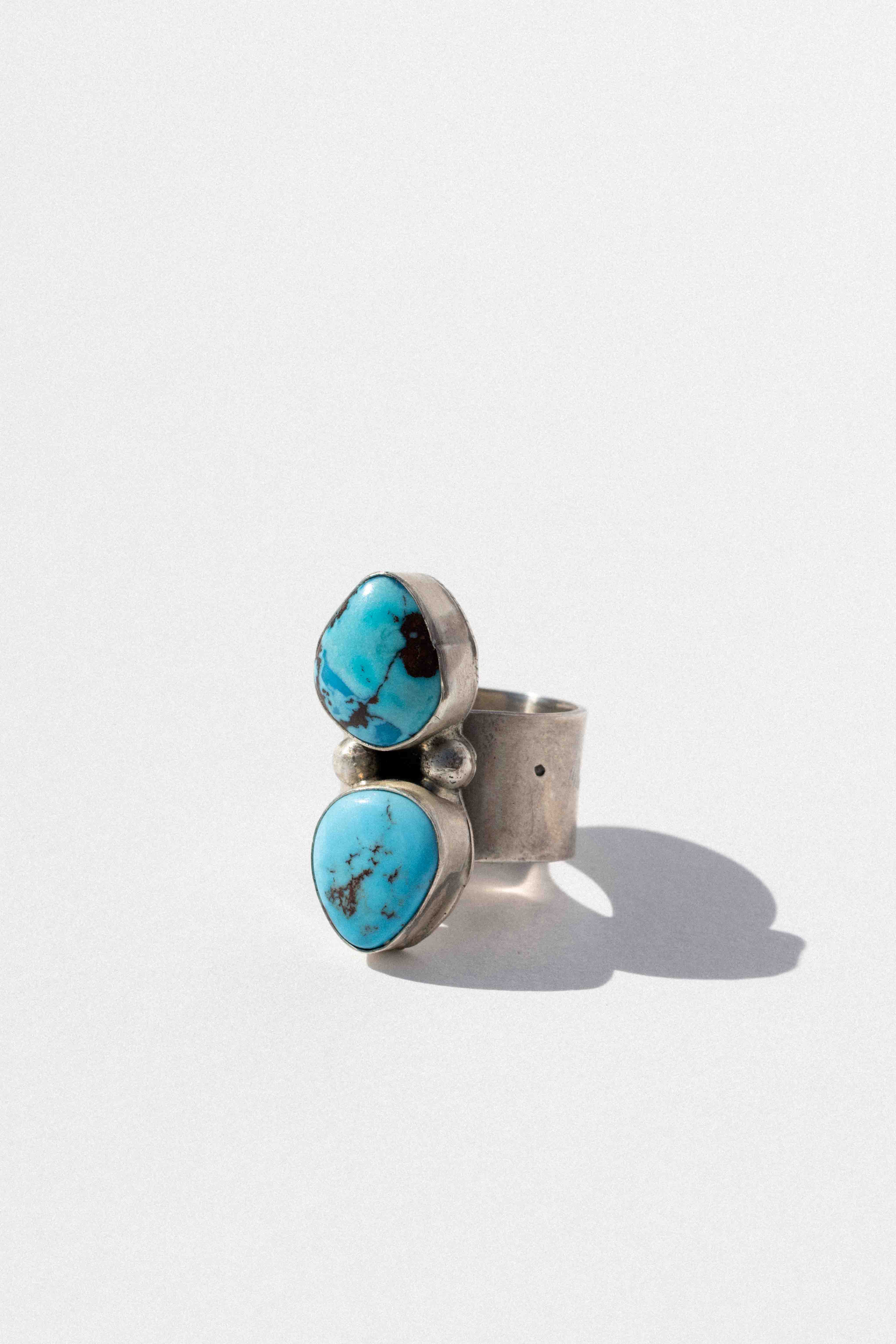 Twin Horizon Turquoise Native American Ring