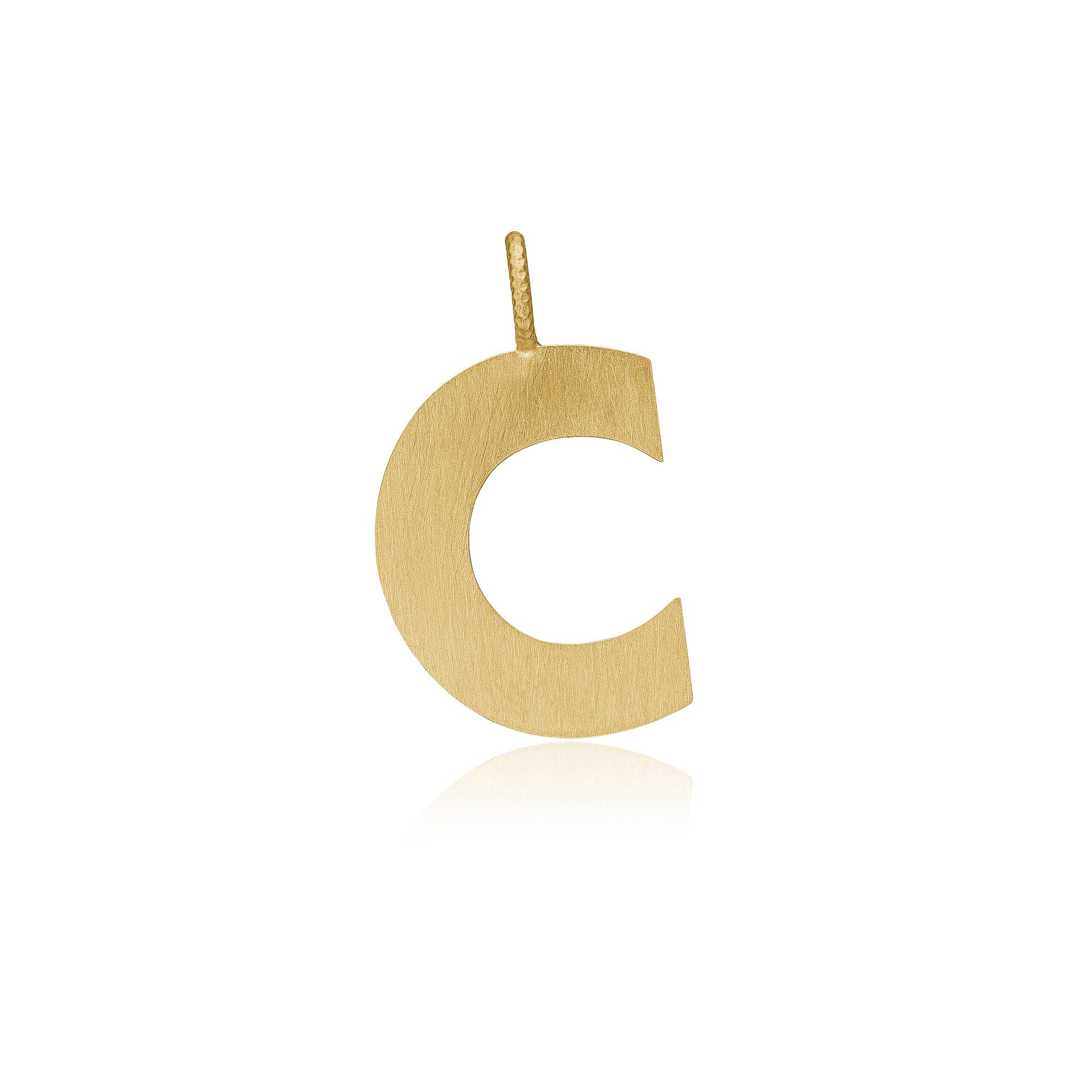 Letter C 18K Pendant