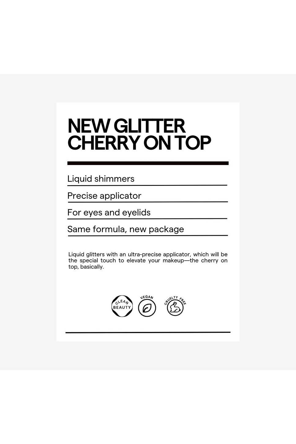Cherry On Top Glitter Liquid Eye Shimmer — Image 5