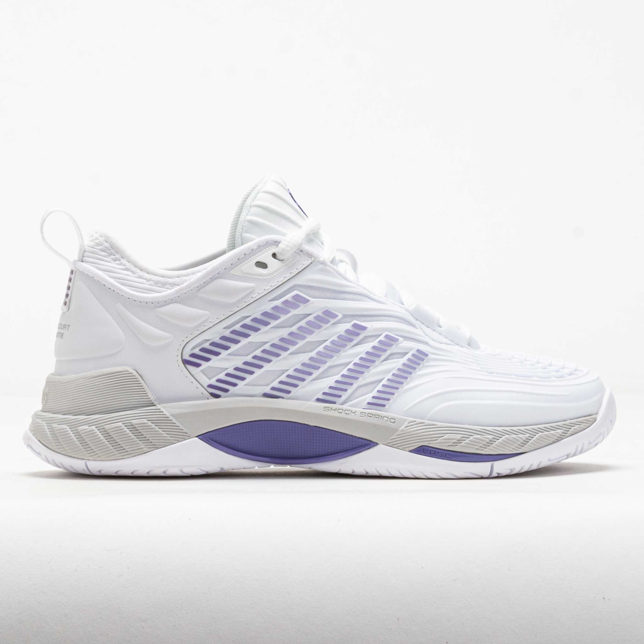 K-Swiss Hypercourt Supreme 2 Women's White/Lunar Rock/Purple Haze