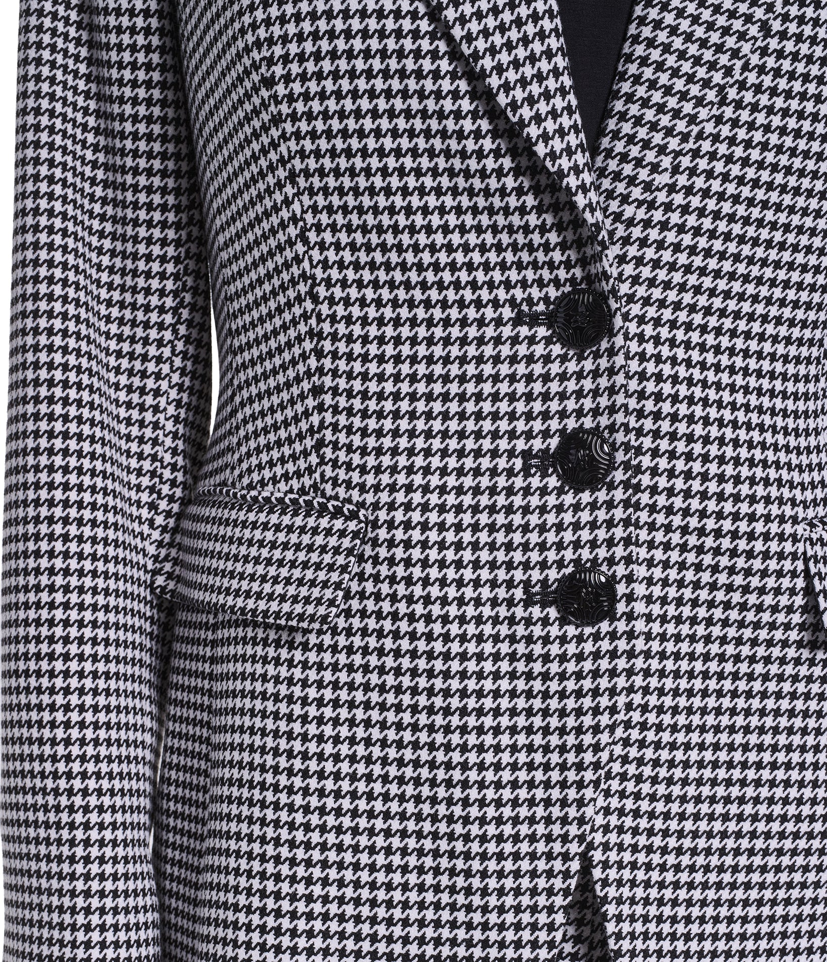 HOUNDSTOOTH JACKET WITH TAILORED SILHOUETTE, image 2 of 9