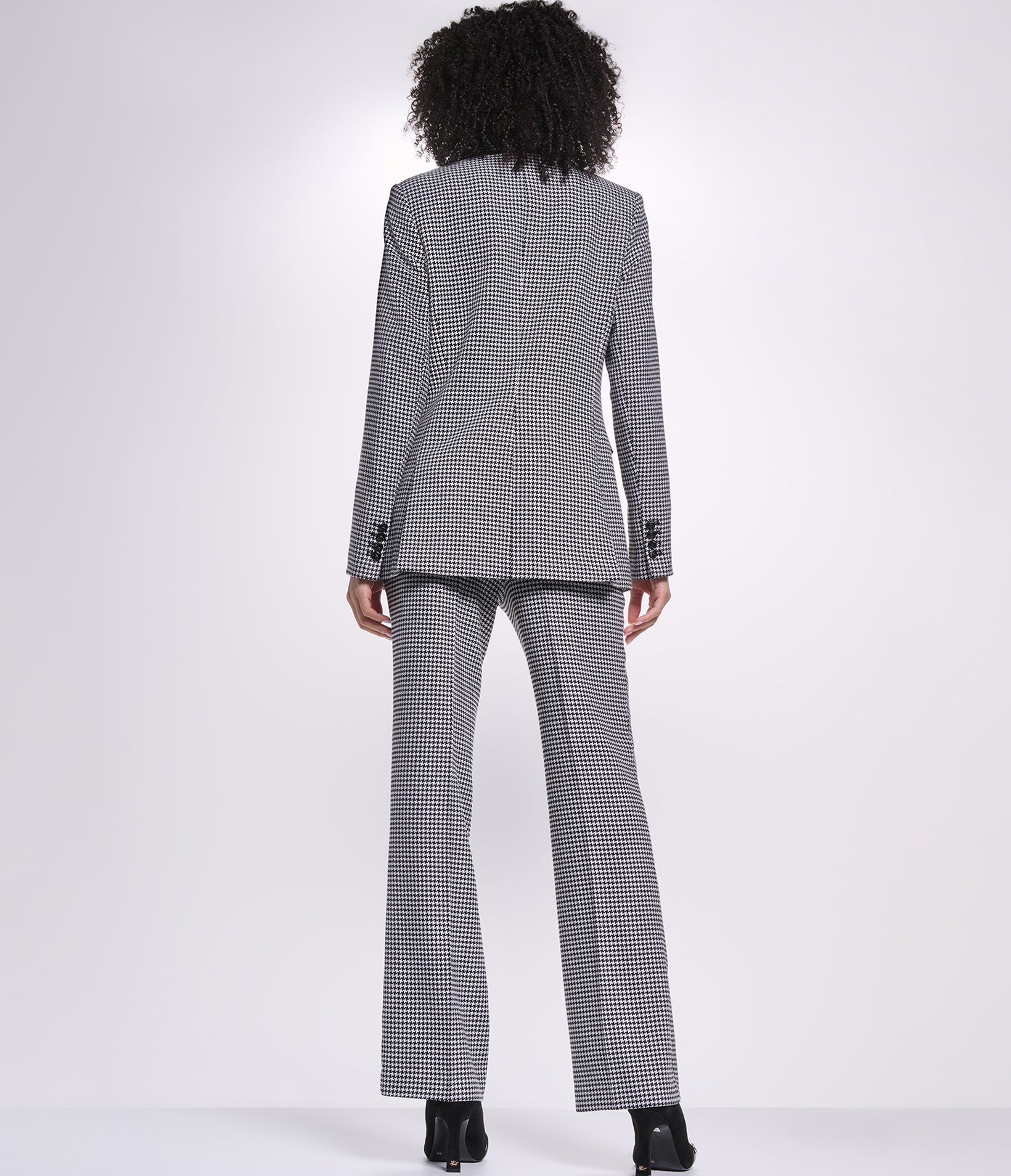 HOUNDSTOOTH JACKET WITH TAILORED SILHOUETTE, image 7 of 9