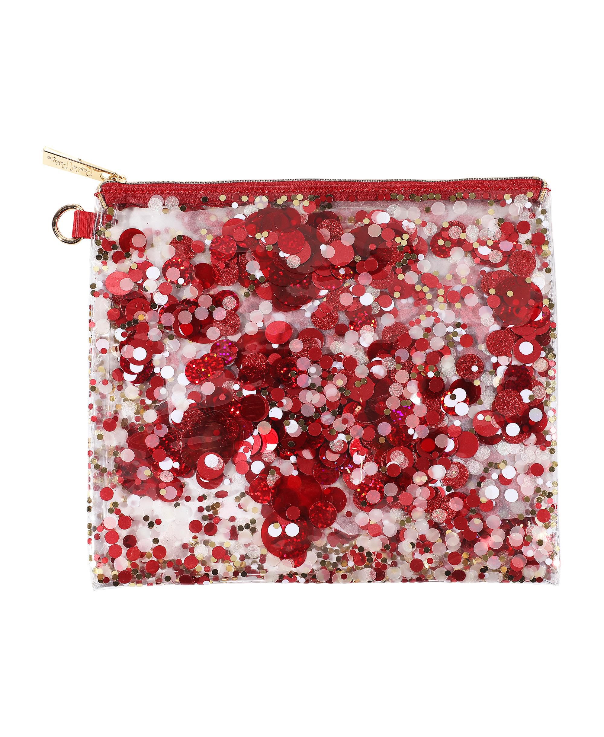 Spirit Squad Confetti Everything Pouch Makeup Bag Travel BagCosmetic Bag for Women ()