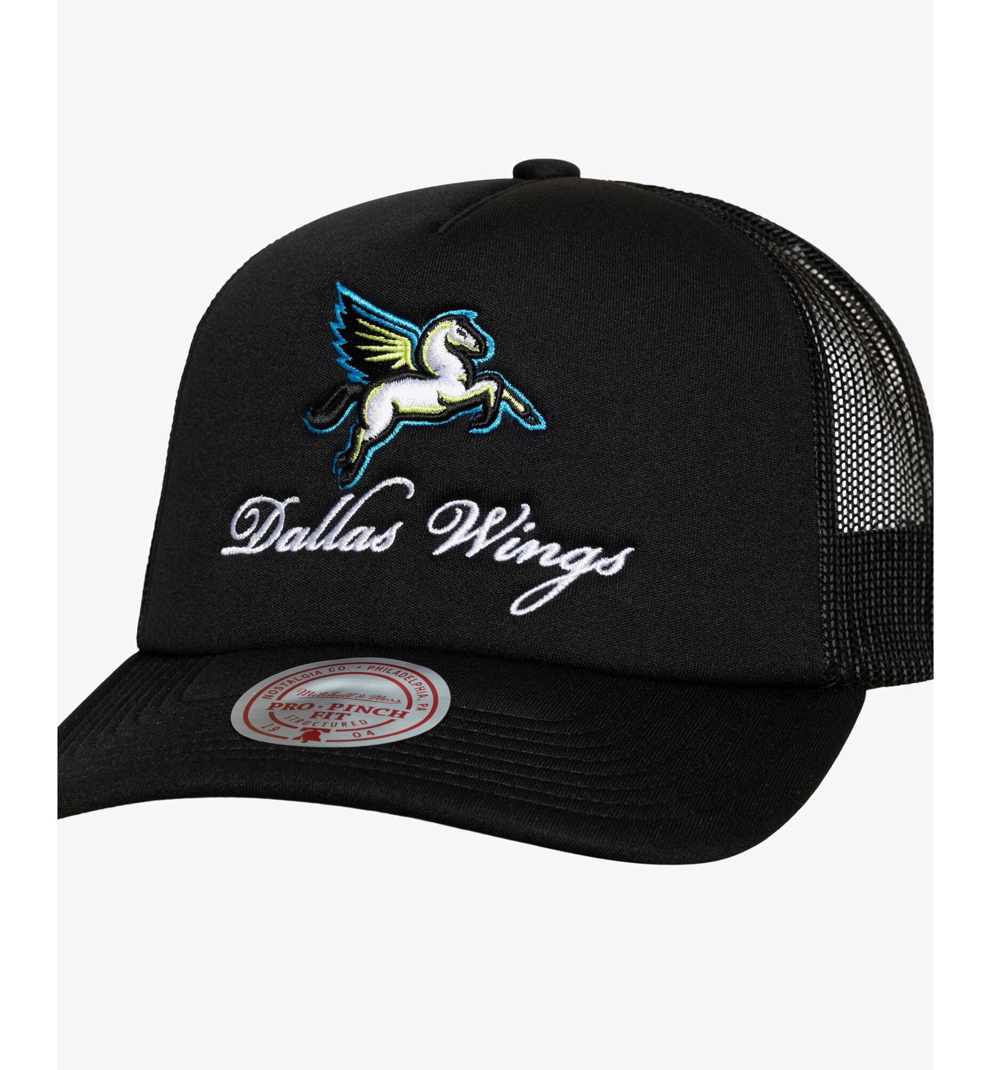 Men's and Women's Dallas Wings Script Pro Pinch Adjustable Trucker Hat