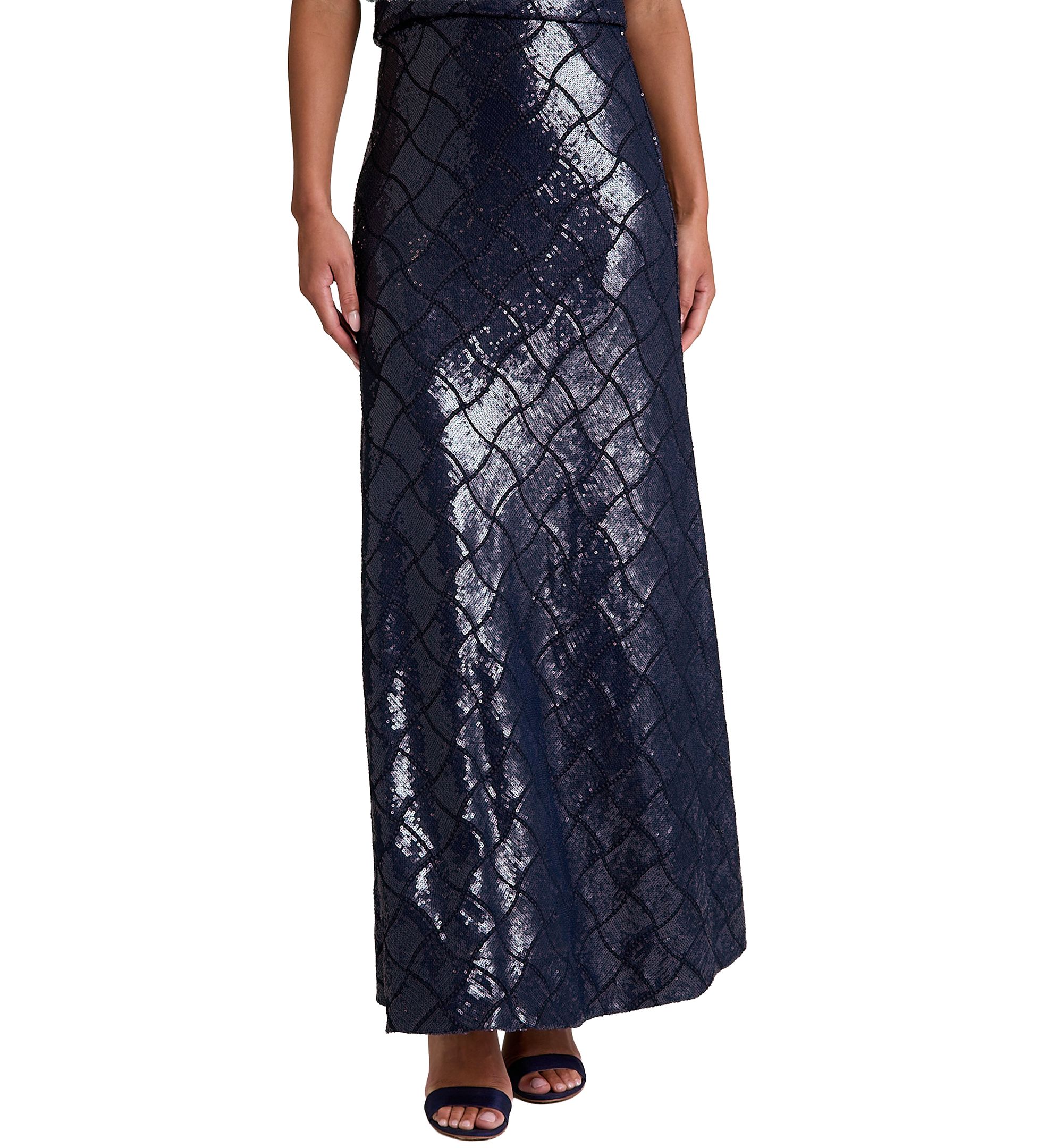 Women's Sequin A-Line Maxi Skirt