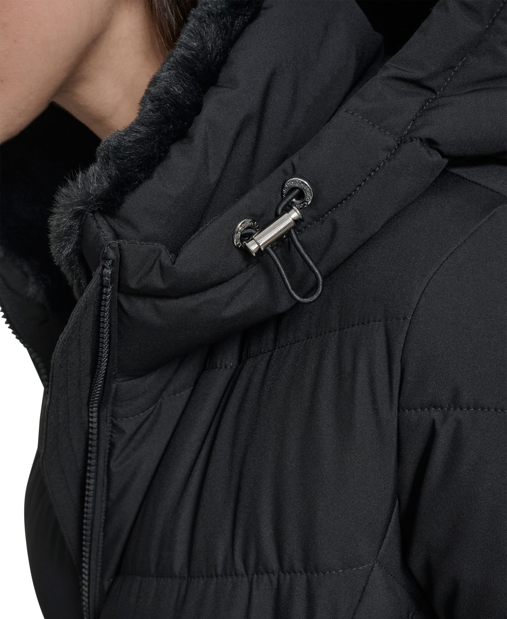 Women's Collar Hooded Puffer Coat, image 2 of 6