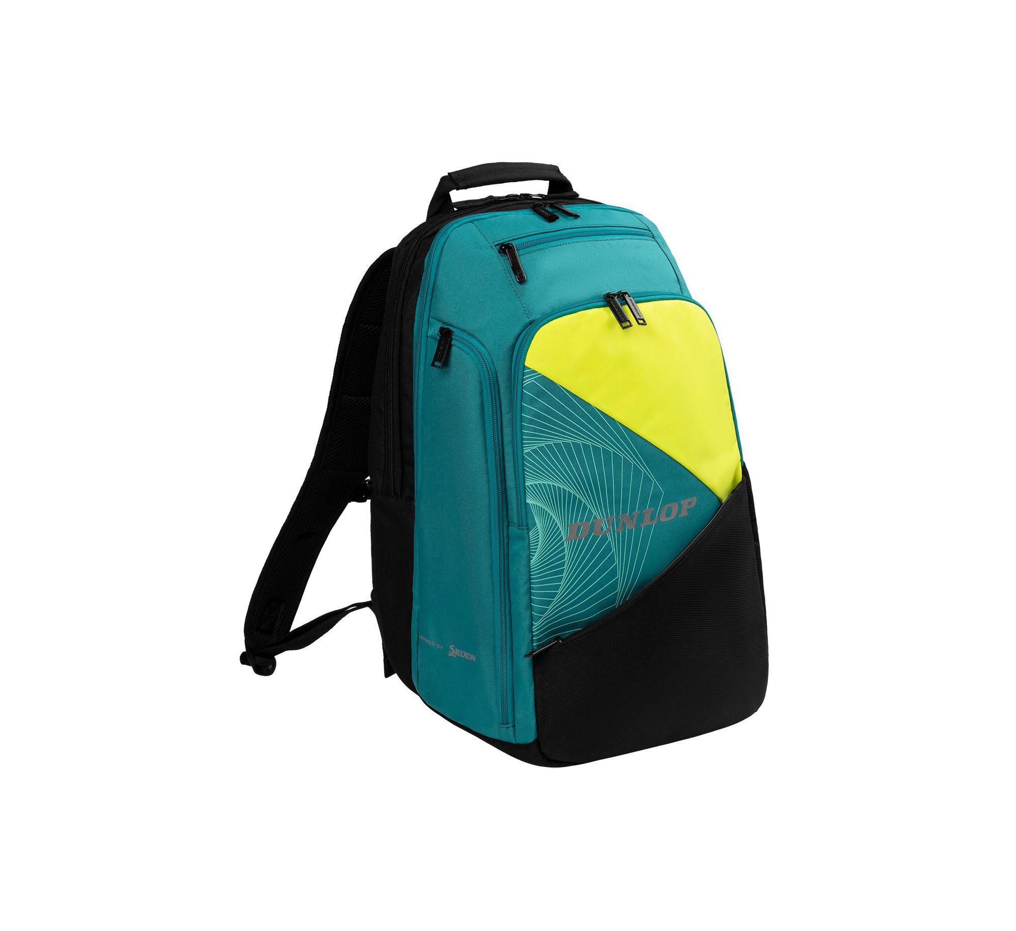 SX Performance Tennis Backpack - Blk/Yellow/Teal