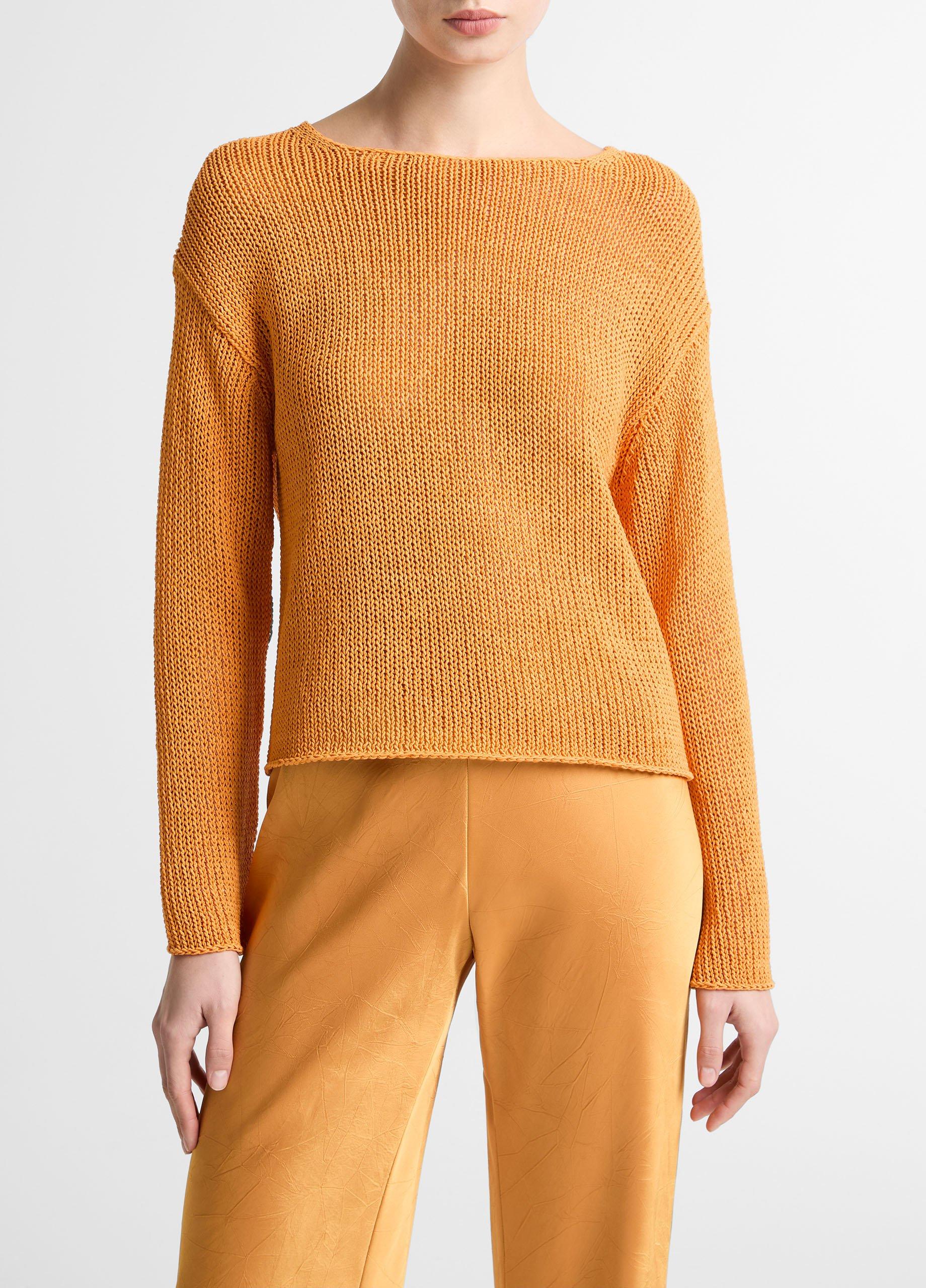 Italian Coated Cotton-Blend Sweater