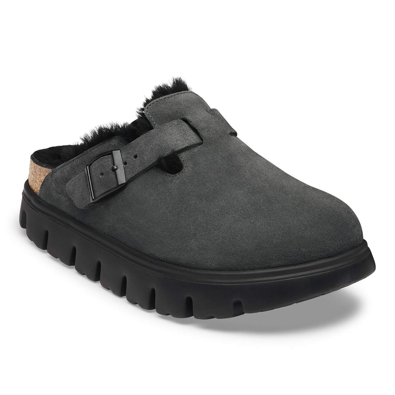 Boston Chunky Shearling Suede Leather