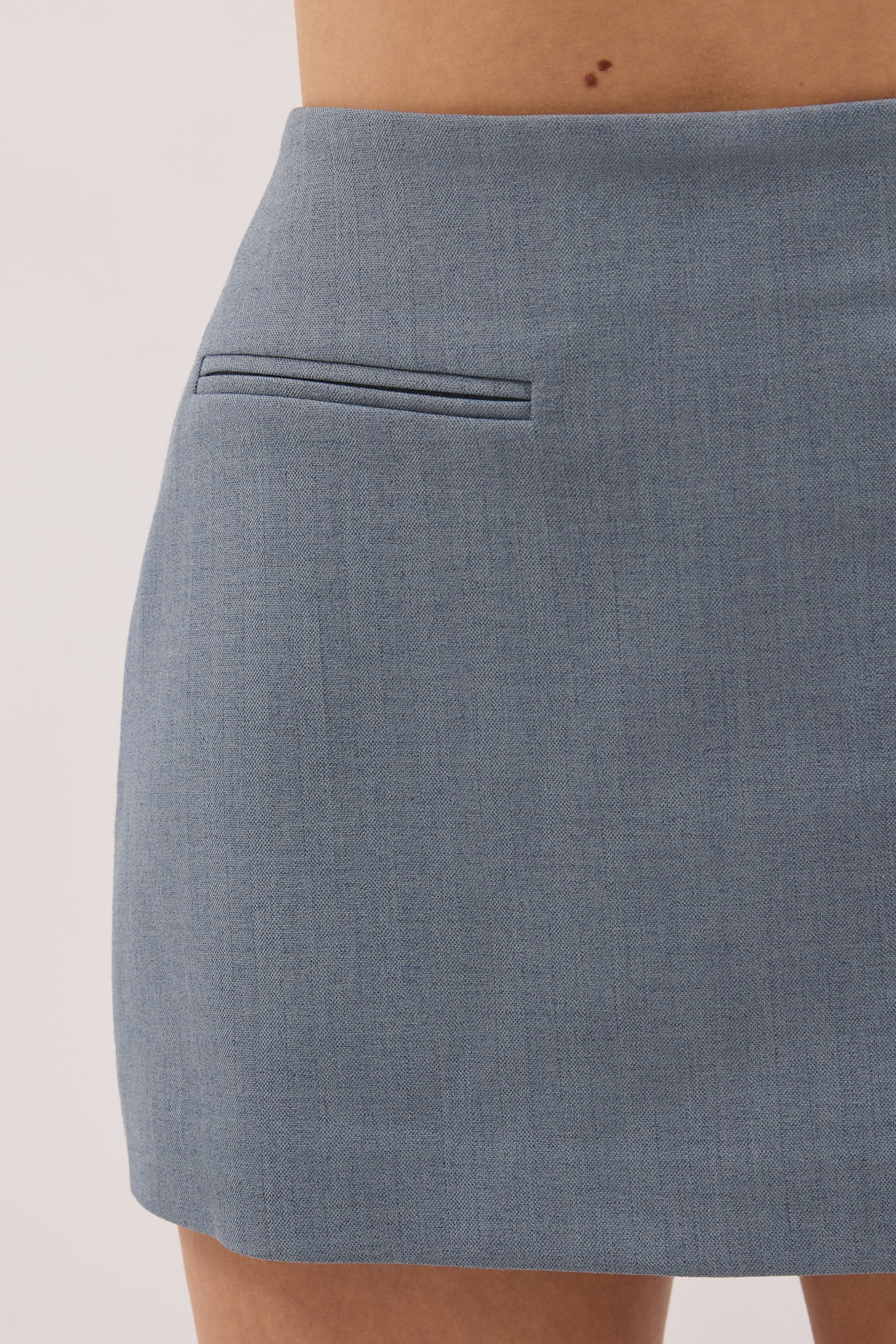 Peyton Dusty Blue Marle Micro Skort - Pre Order, image 2 of 6