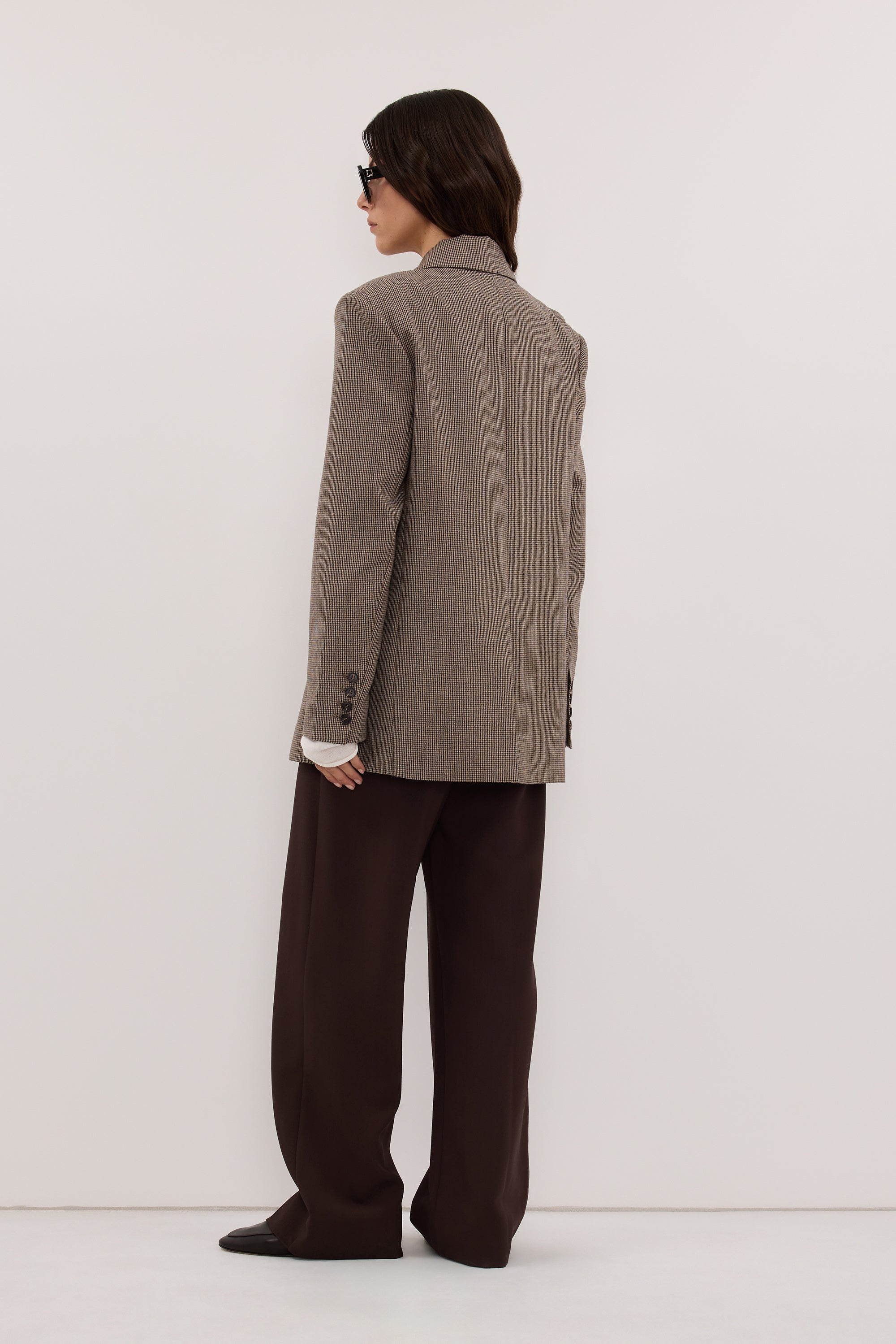Ellory Oversized Houndstooth Blazer, image 5 of 6