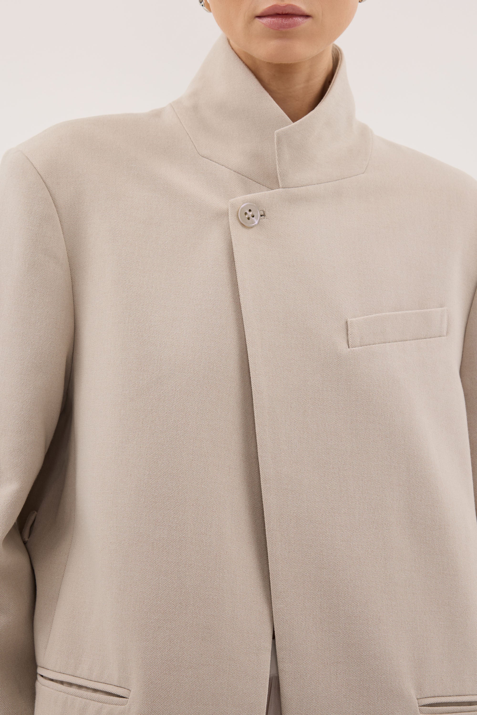 Vida Mushroom Stand Collar Blazer - Pre Order, image 2 of 8