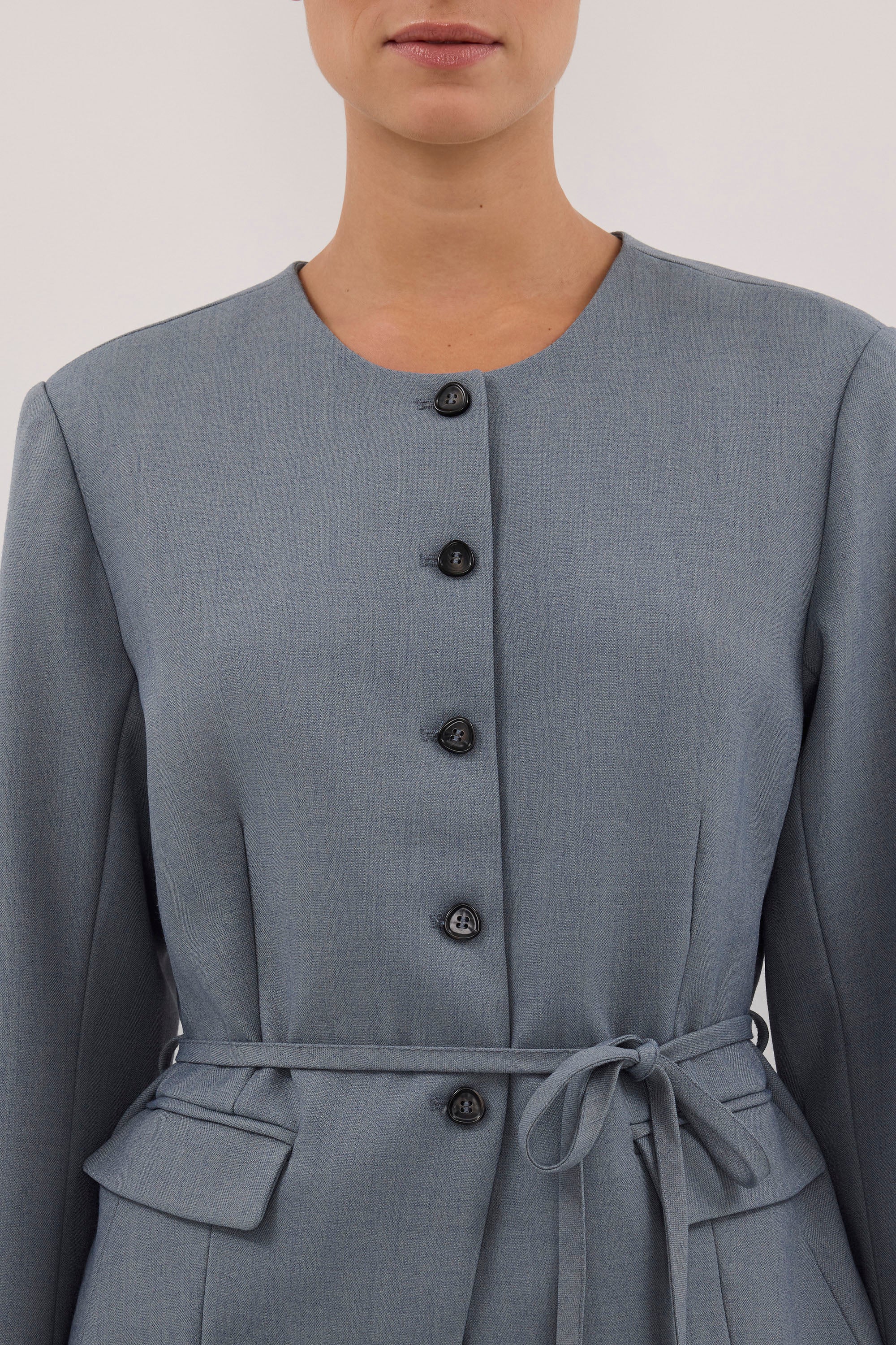 Peyton Dusty Collarless Blazer, image 2 of 6