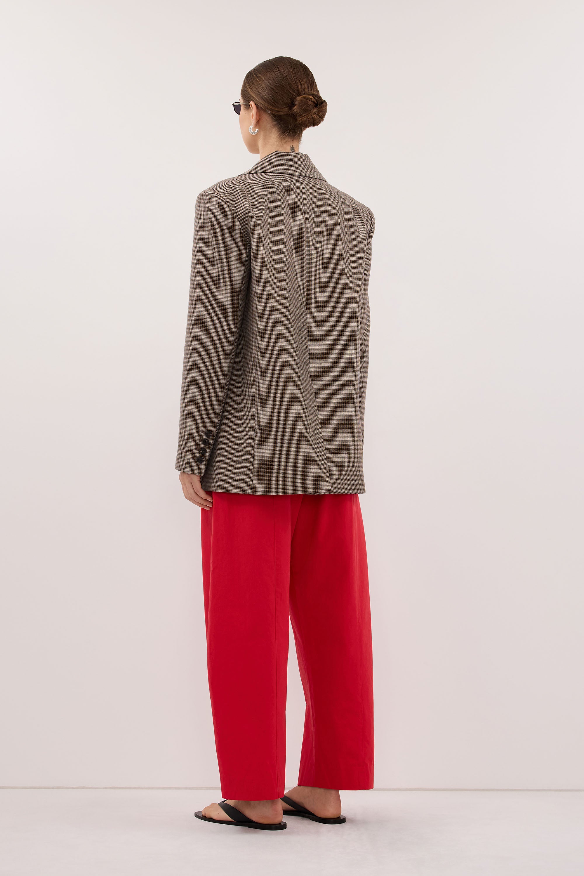 Ellory Oversized Houndstooth Blazer, image 4 of 6