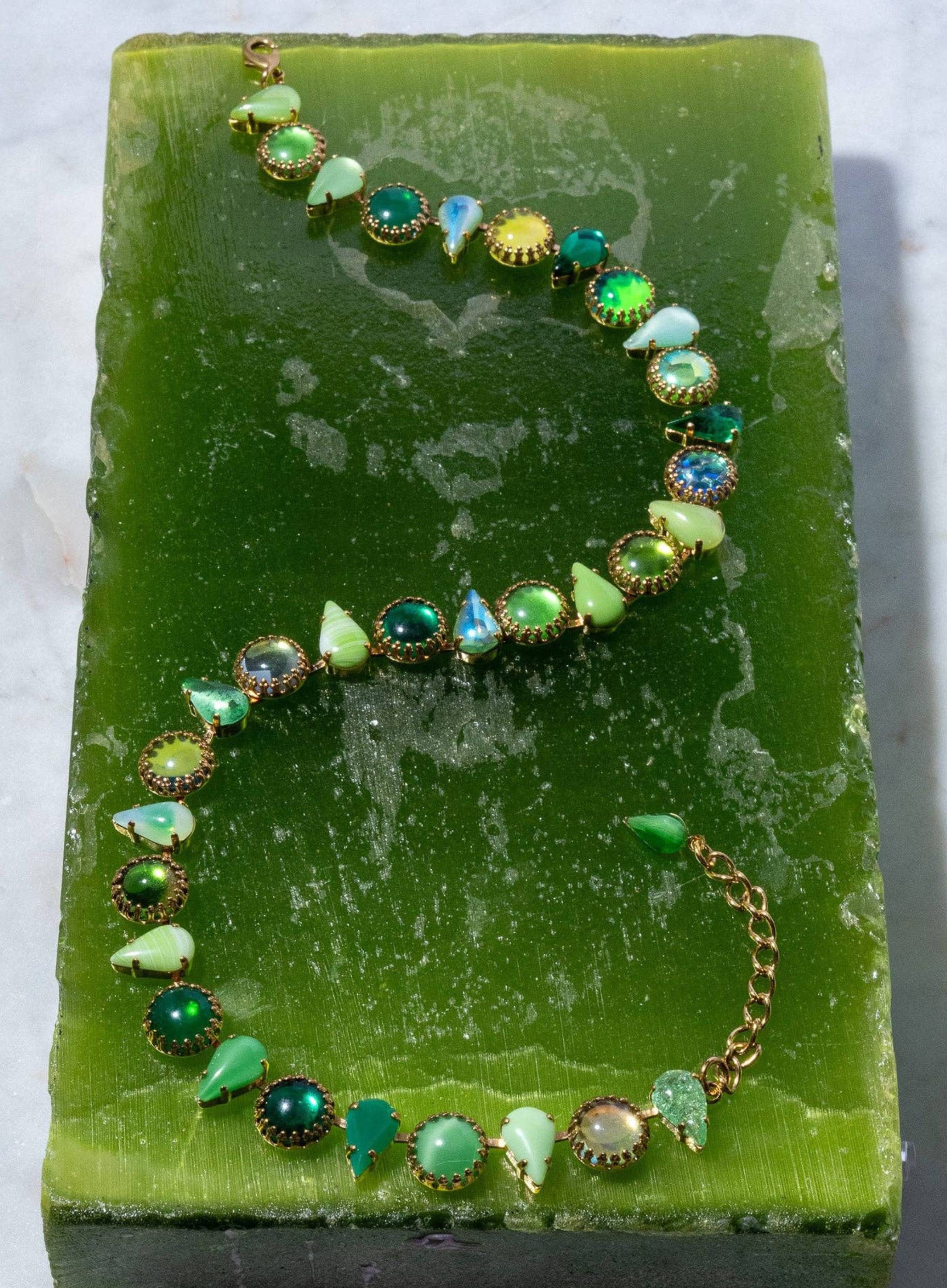 Layering Choker in Salad (Gold)