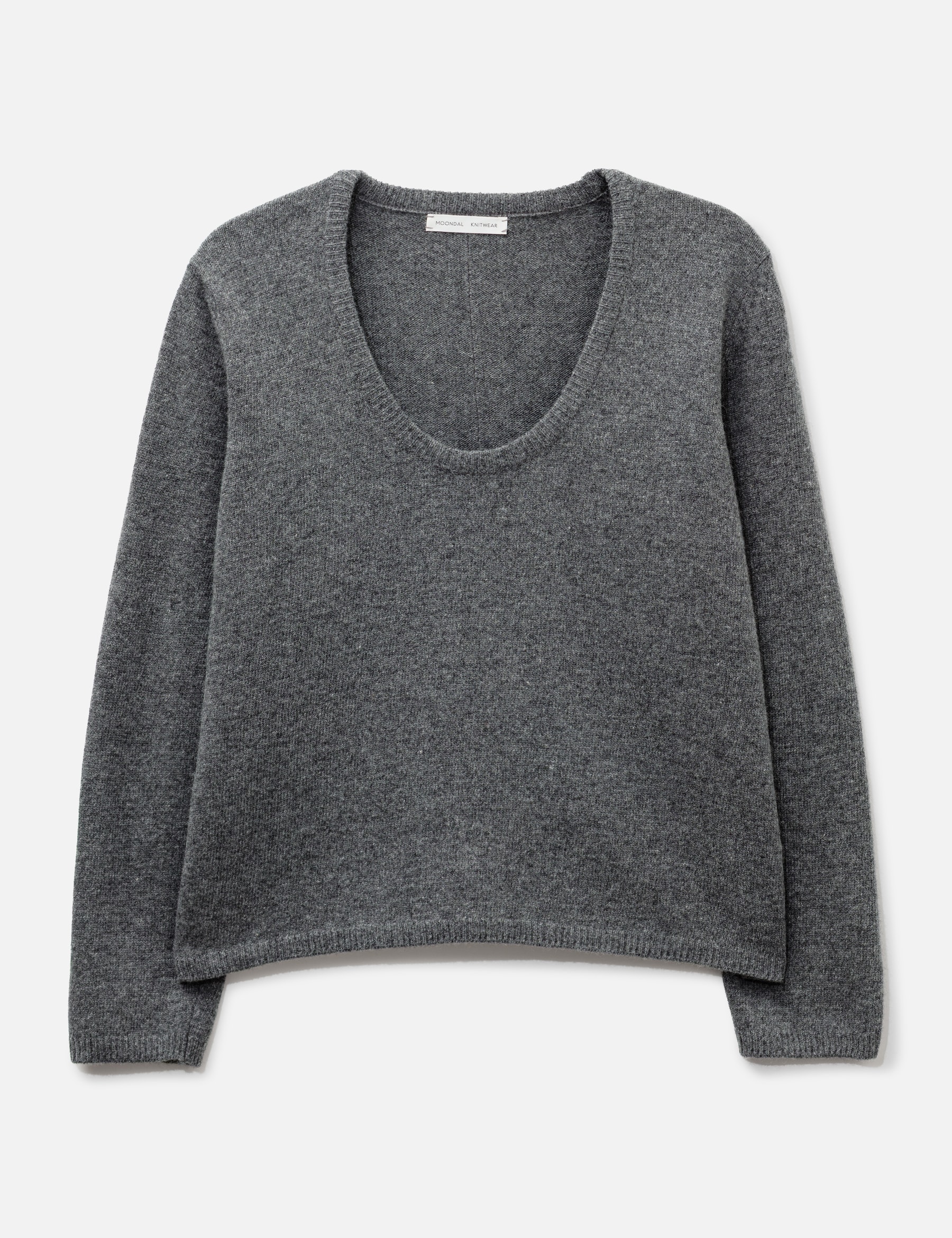 Ellen U-Neck Knit In Gray