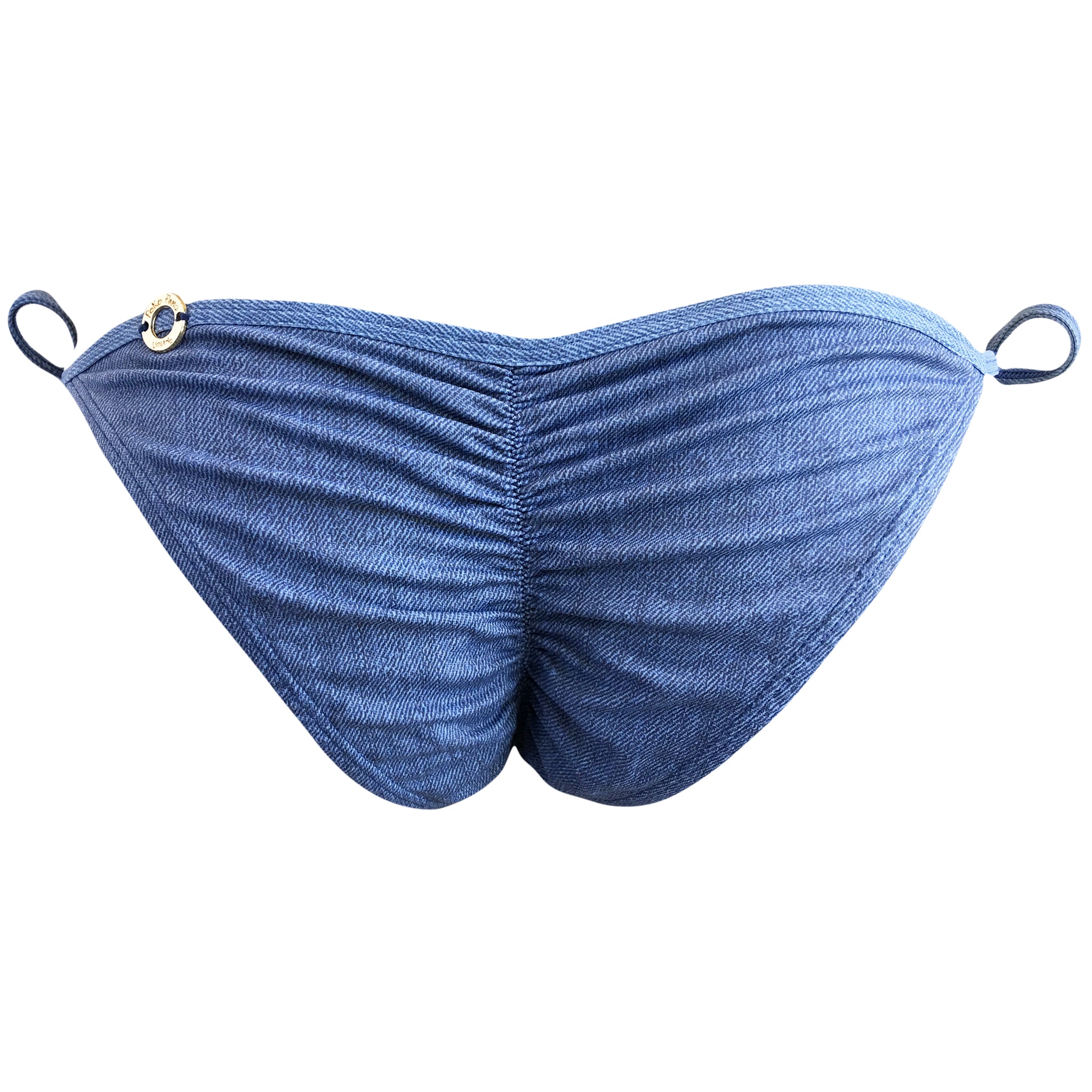 Liquido Denim Cheeky Bikini Bottom
