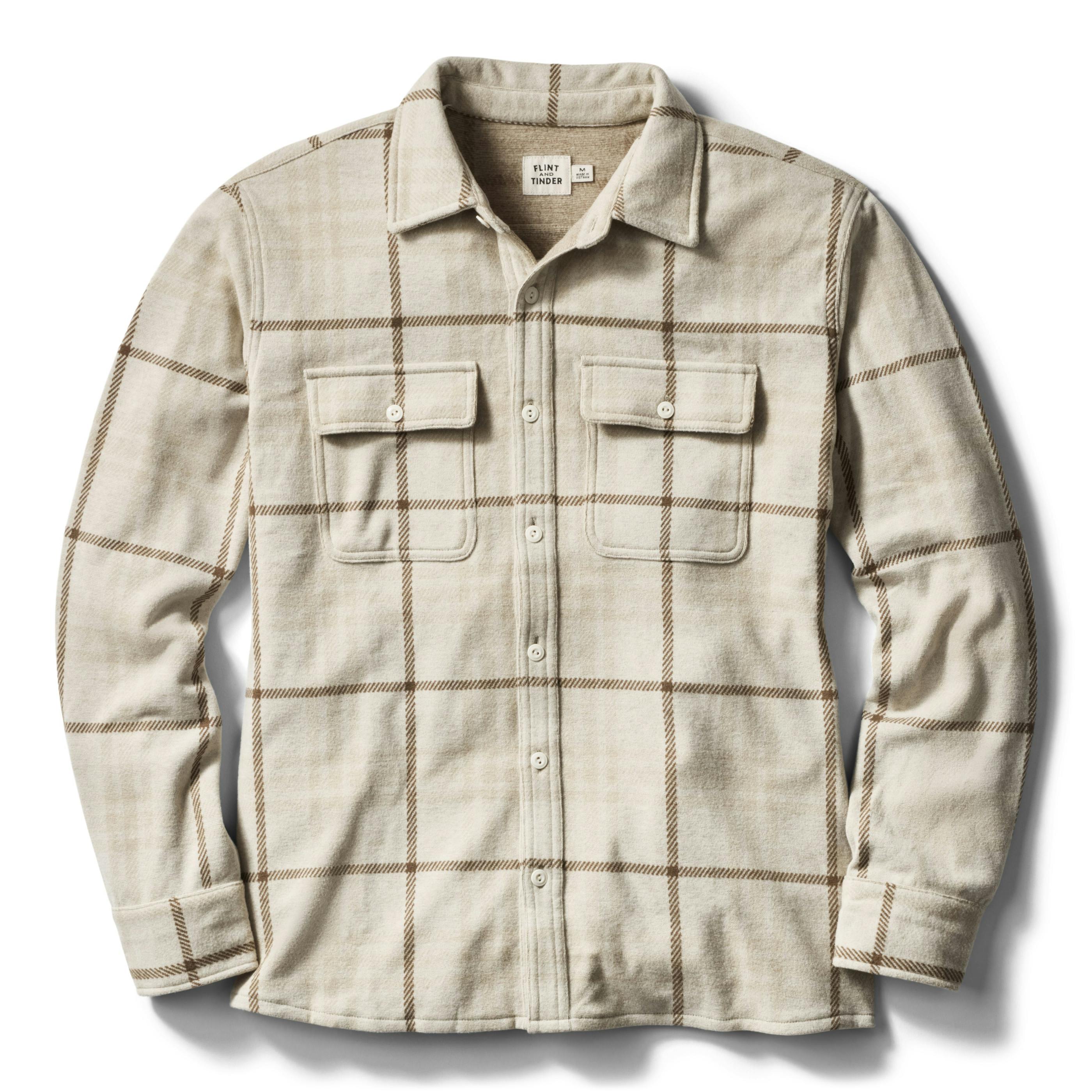 Stretch Knit Flannel Shirt