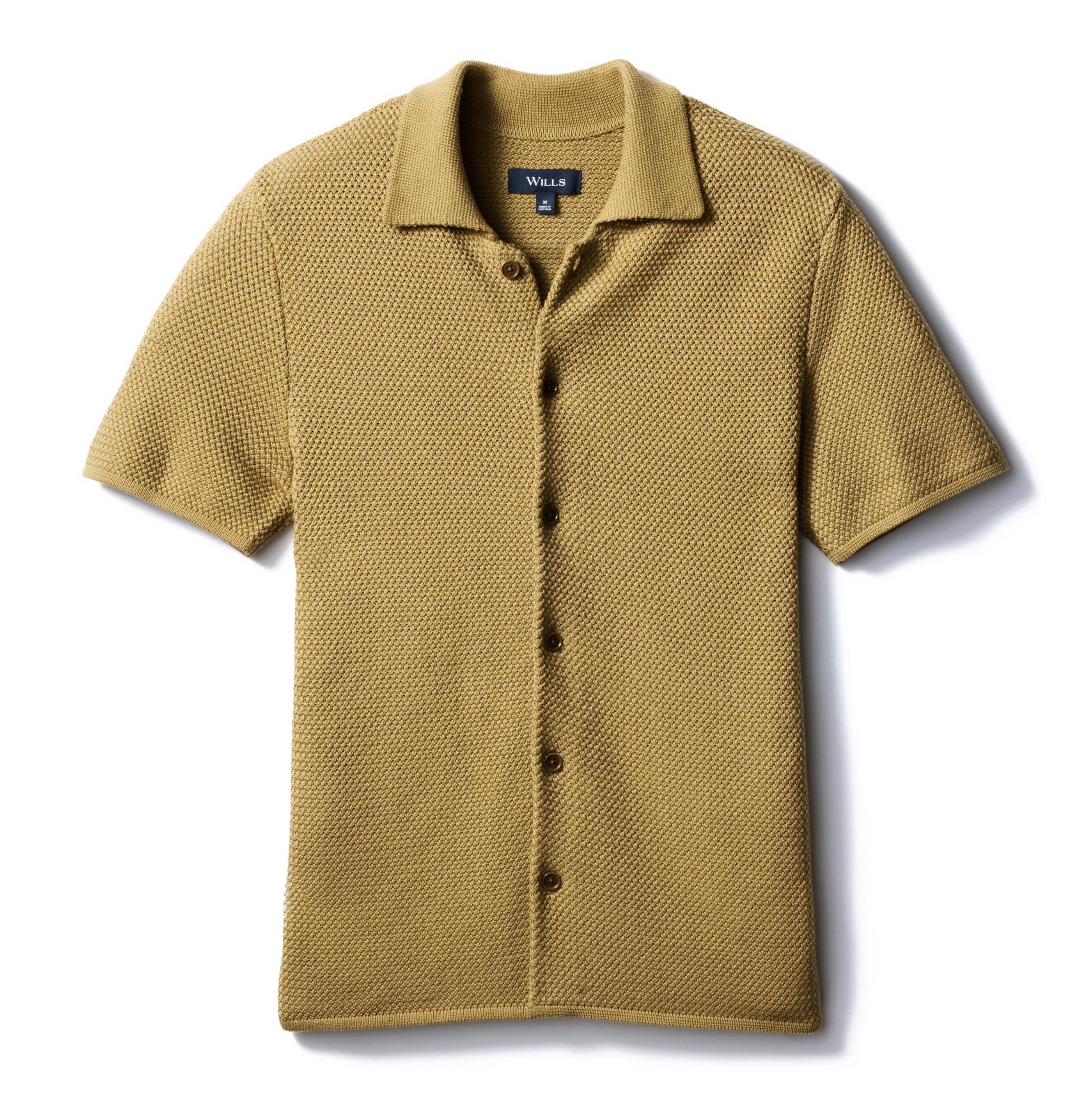Short Sleeve Crochet Shirt