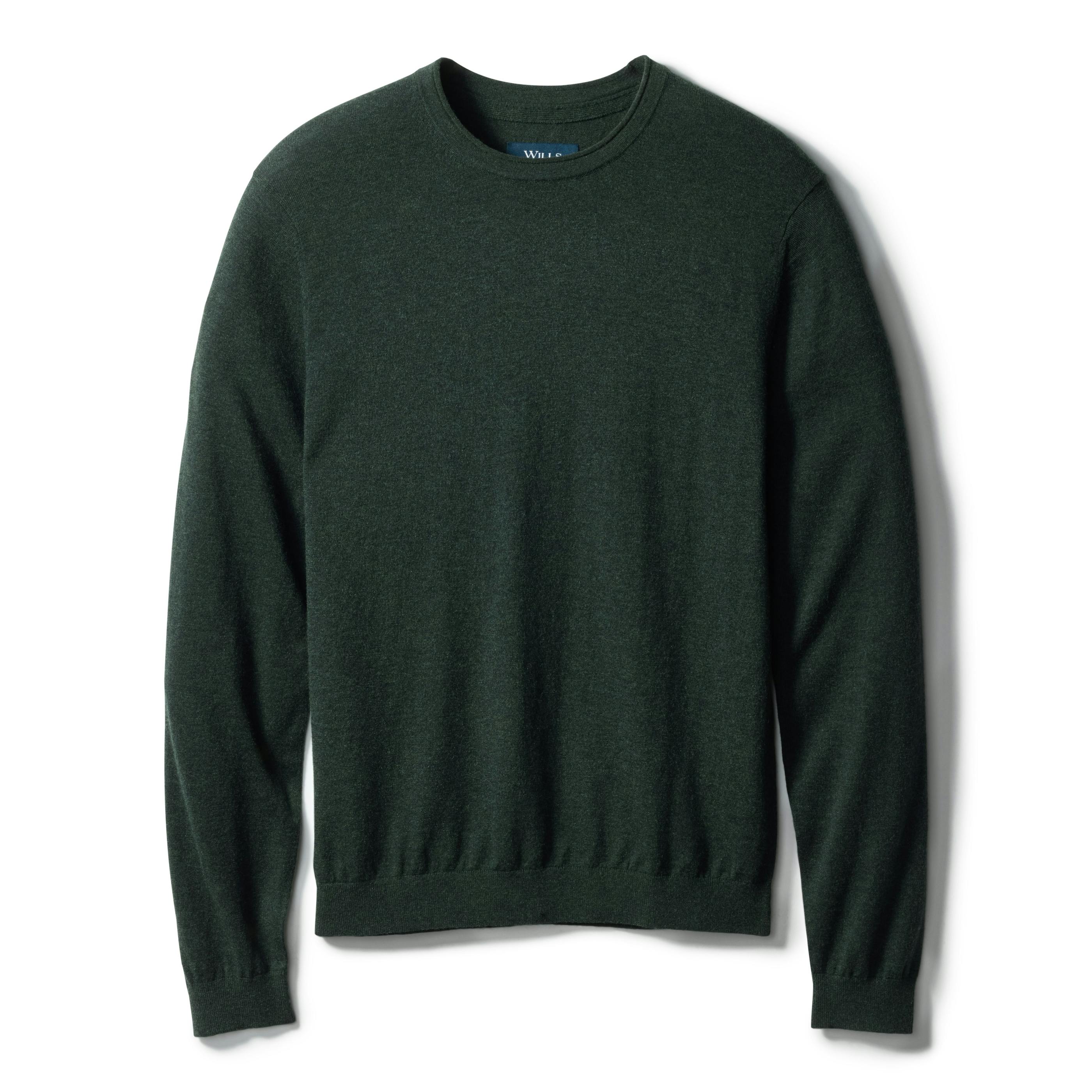 Lightweight Cotton-Merino Crewneck Sweater