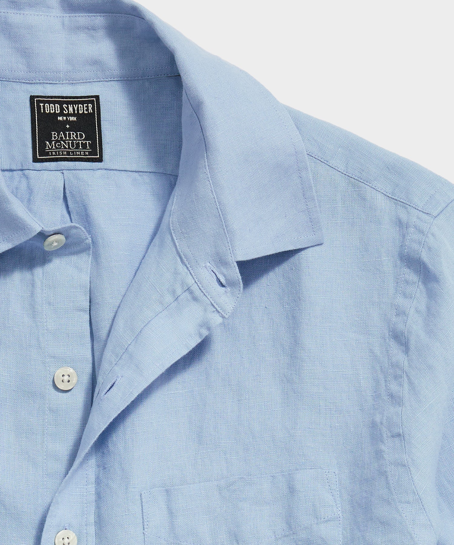 Sea Soft Irish Linen Point Collar Shirt, image 3 of 8