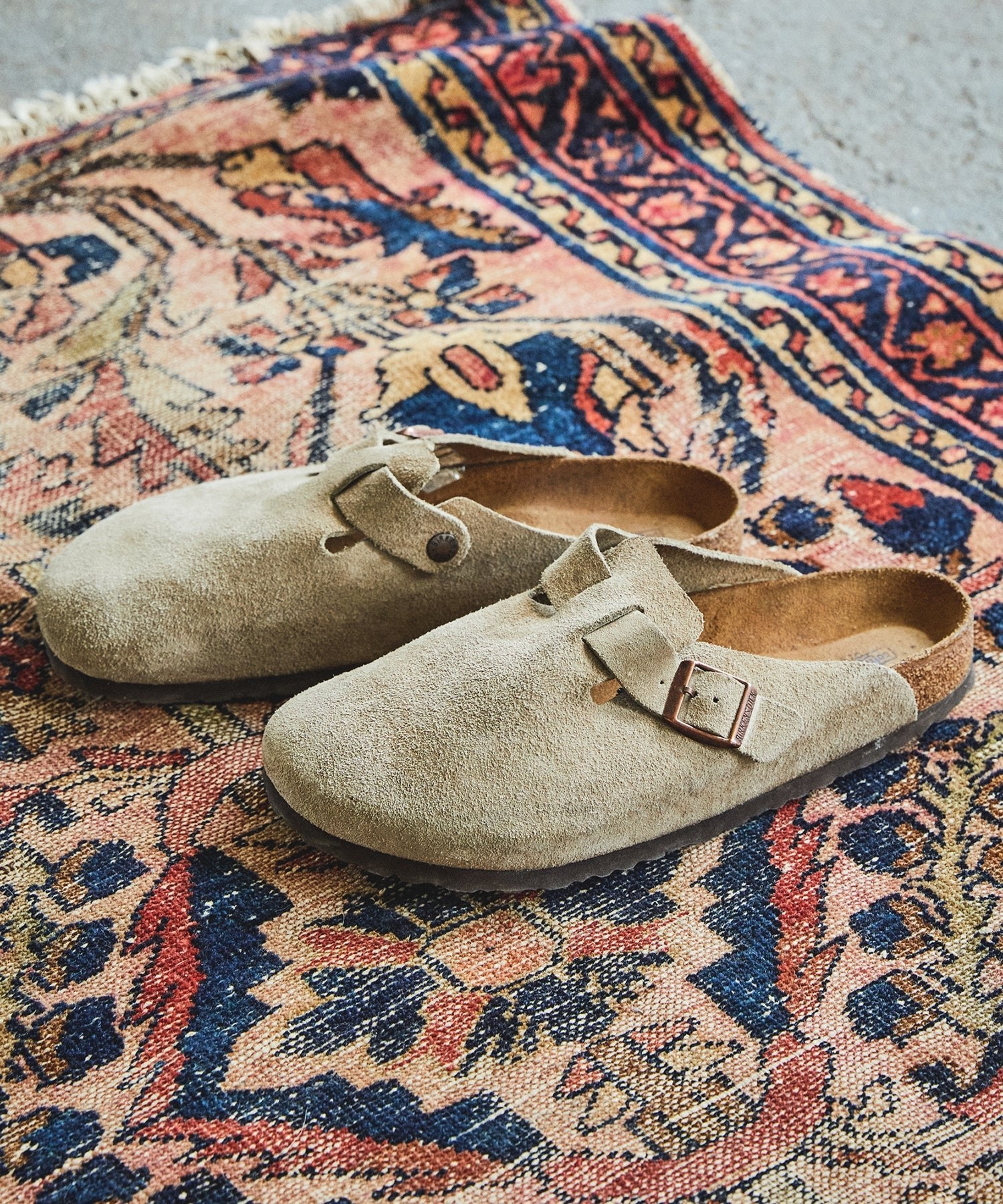 Birkenstock Boston Clog in Taupe, image 3 of 8