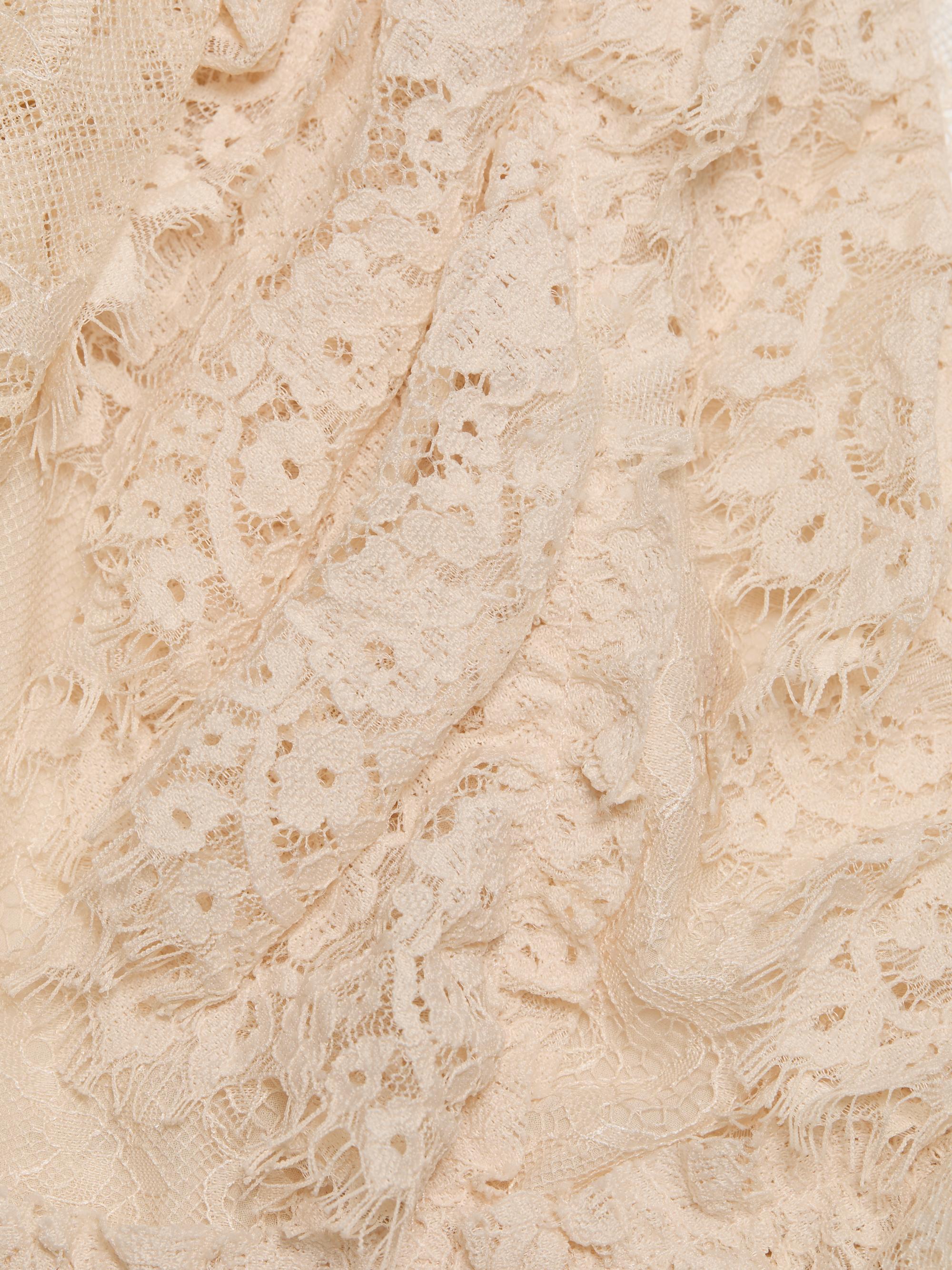 Caper Tiered Lace Crop Top, image 2 of 7