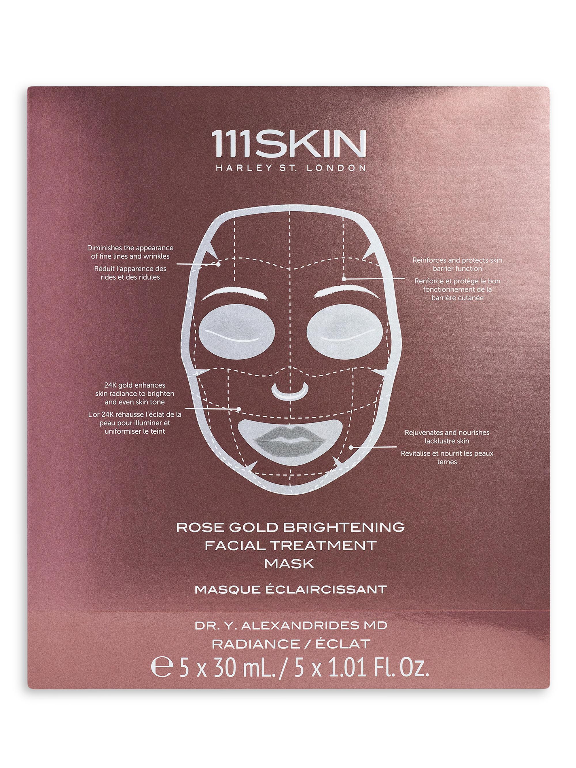 Rose Gold Brightening 5-Piece Facial Treatment Mask Set