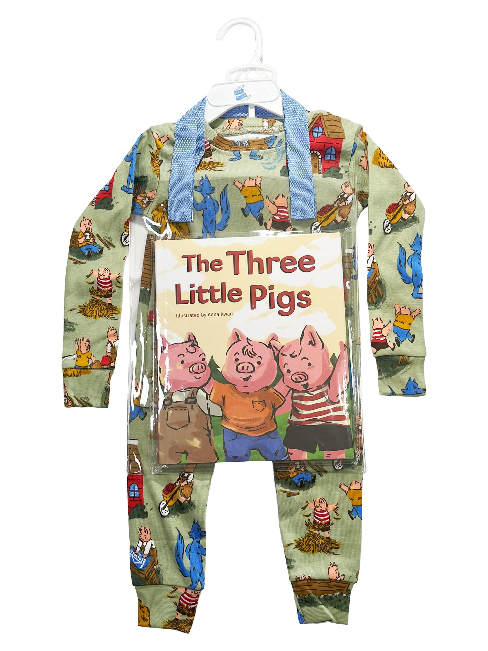 Little Kid's & Kid's 2-Piece The Three Little Pigs Pajama & Book Set