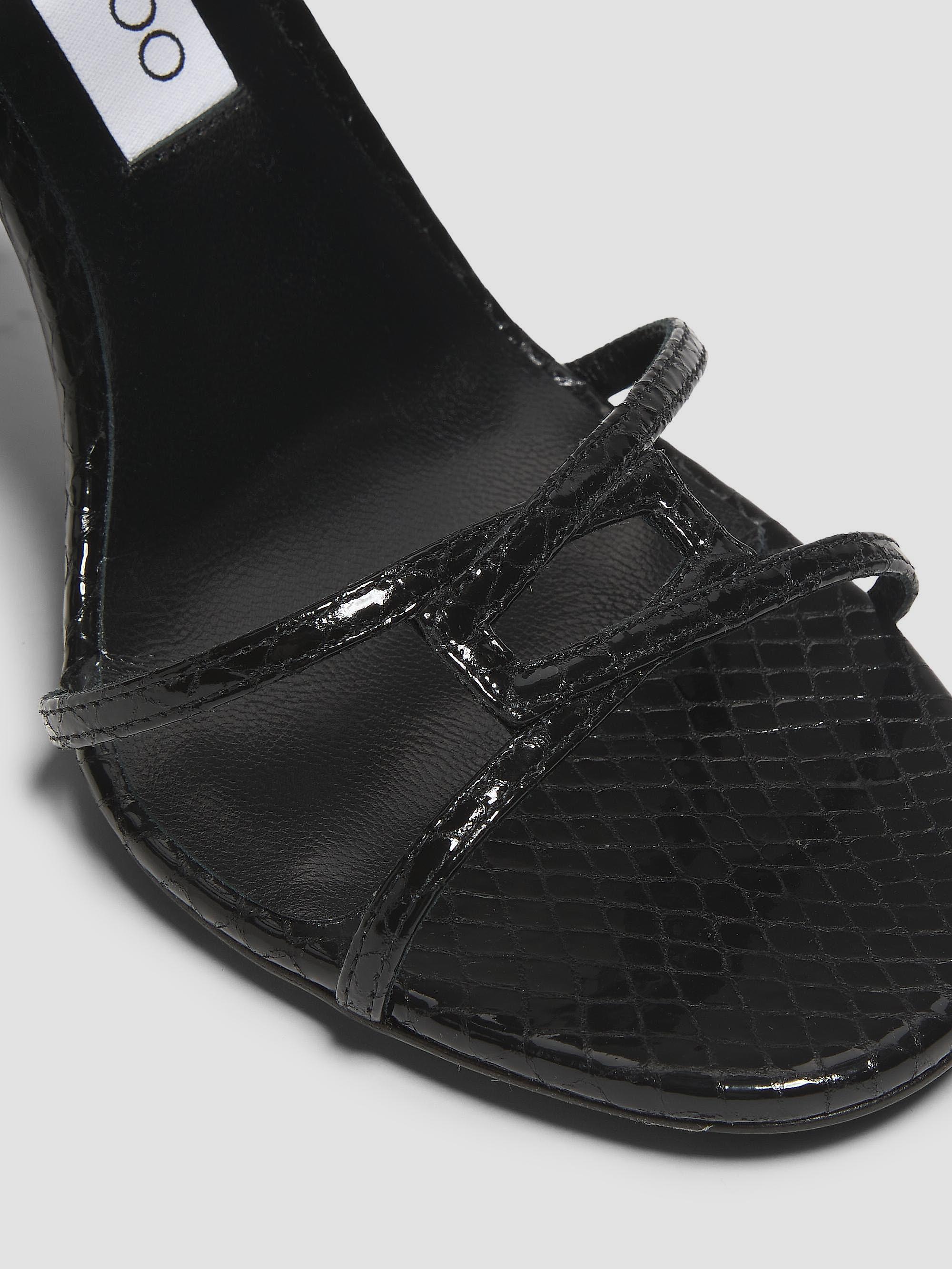 Leo 100MM Metallic Leather Sandals, image 4 of 7