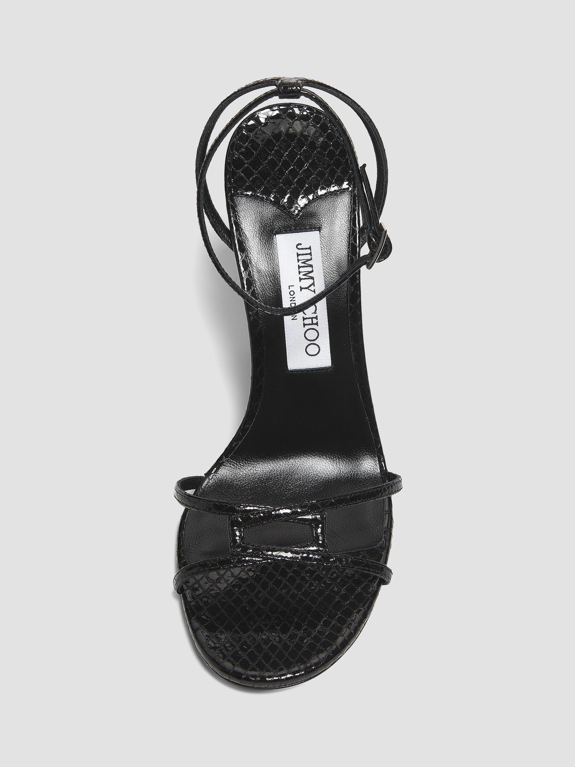 Leo 100MM Metallic Leather Sandals, image 5 of 7