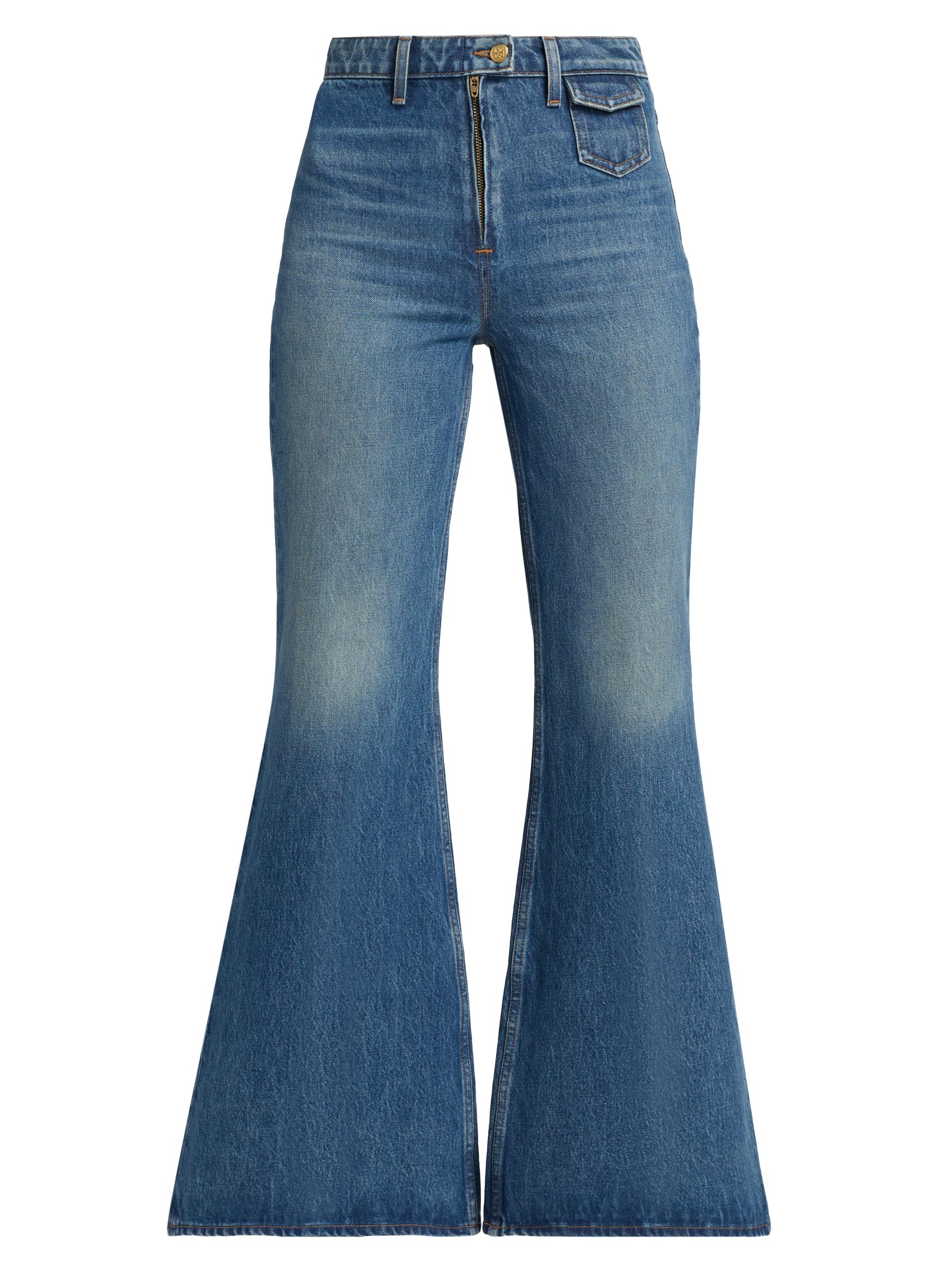 Odelia Faded Flare Jeans
