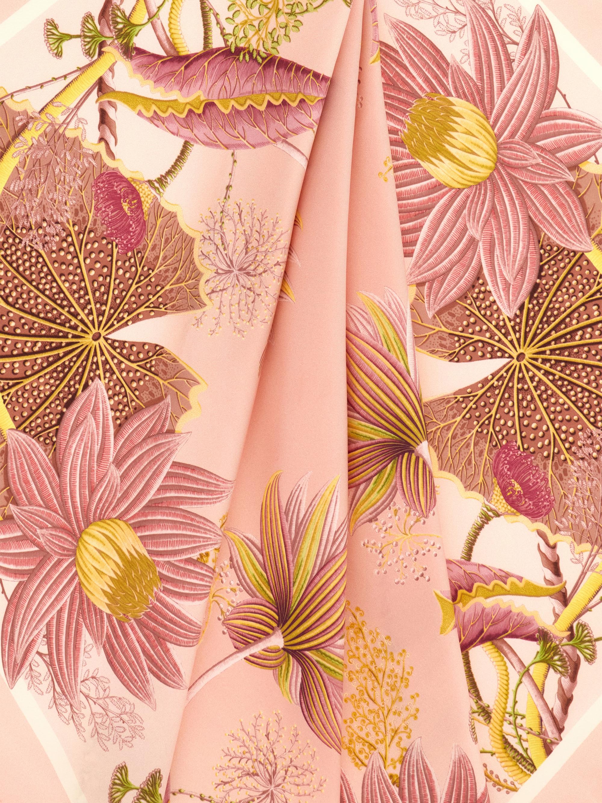 Floral Silk Scarf, image 2 of 4