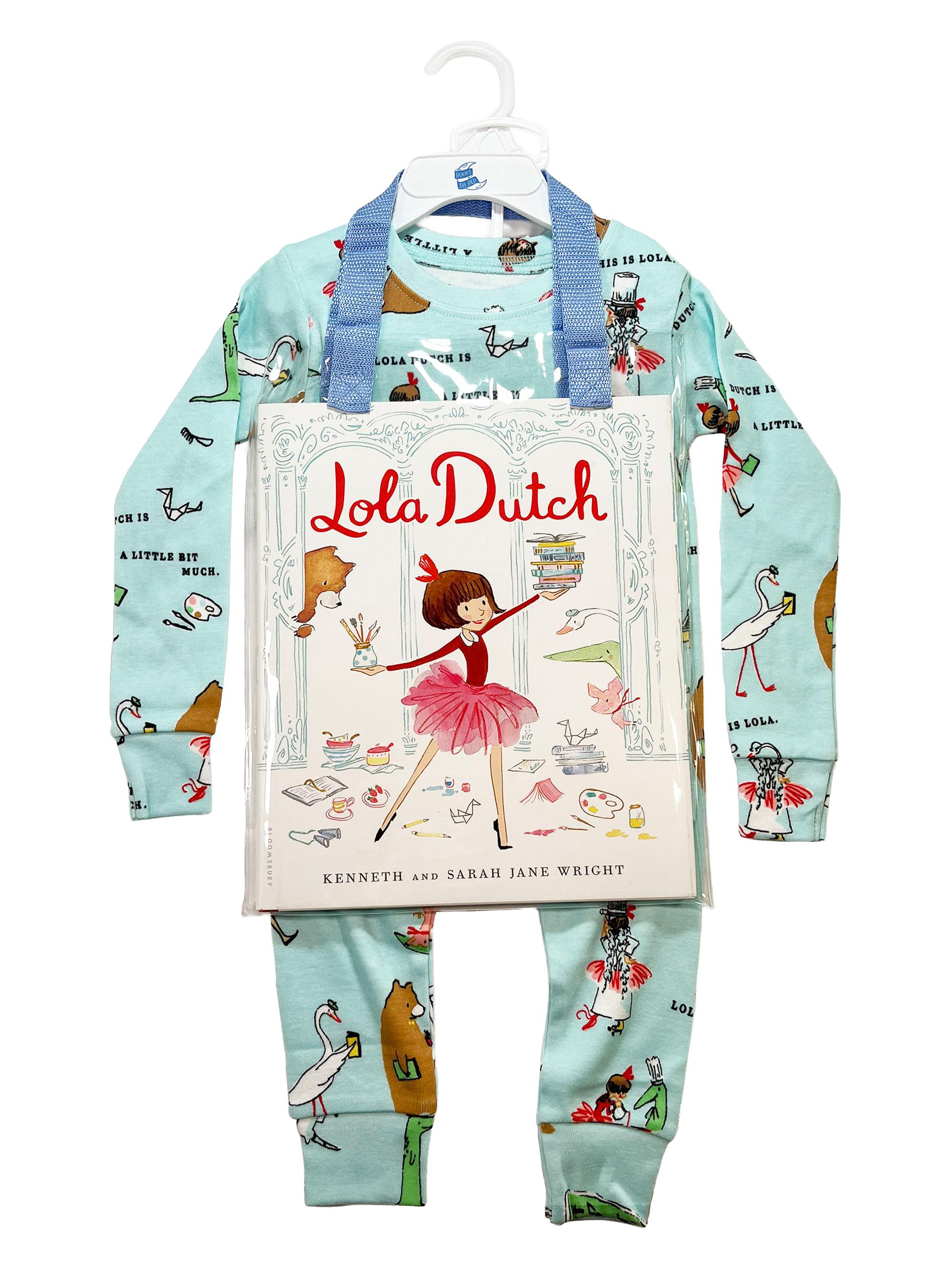 Little Girl's & Girl's Lola Dutch Printed Cotton Pajamas & Book Set
