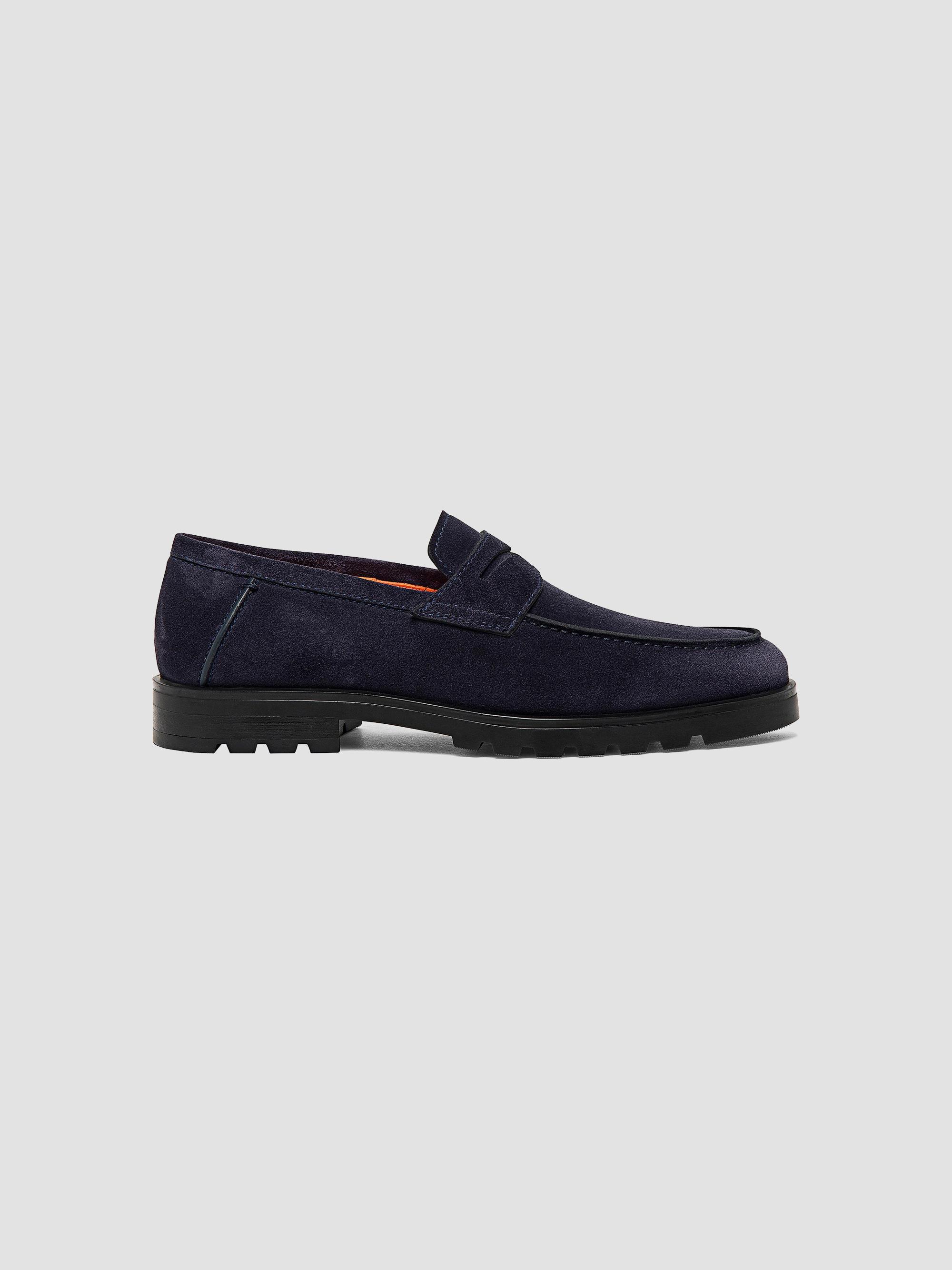 Burnished Suede Loafers