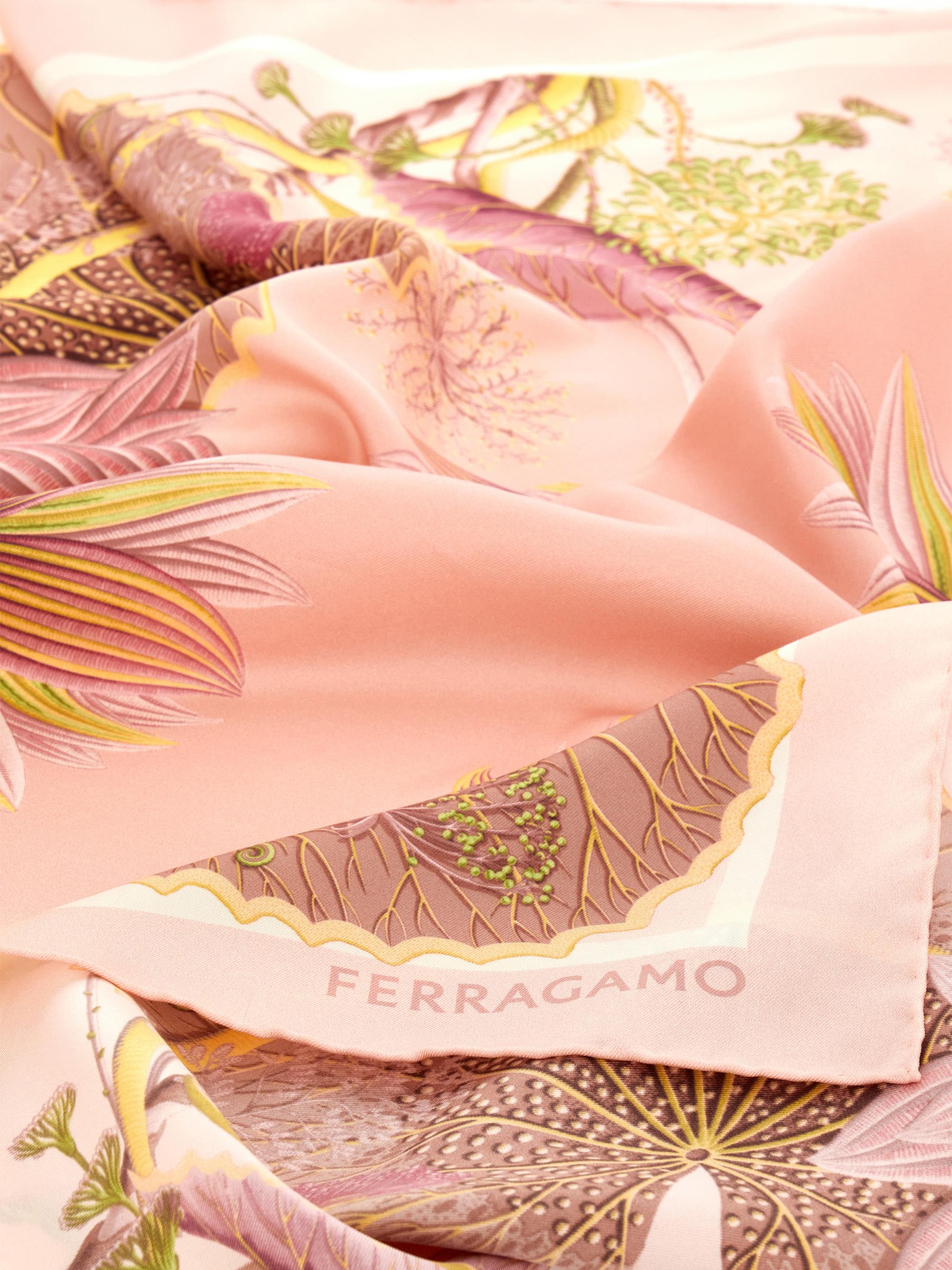 Floral Silk Scarf, image 3 of 4